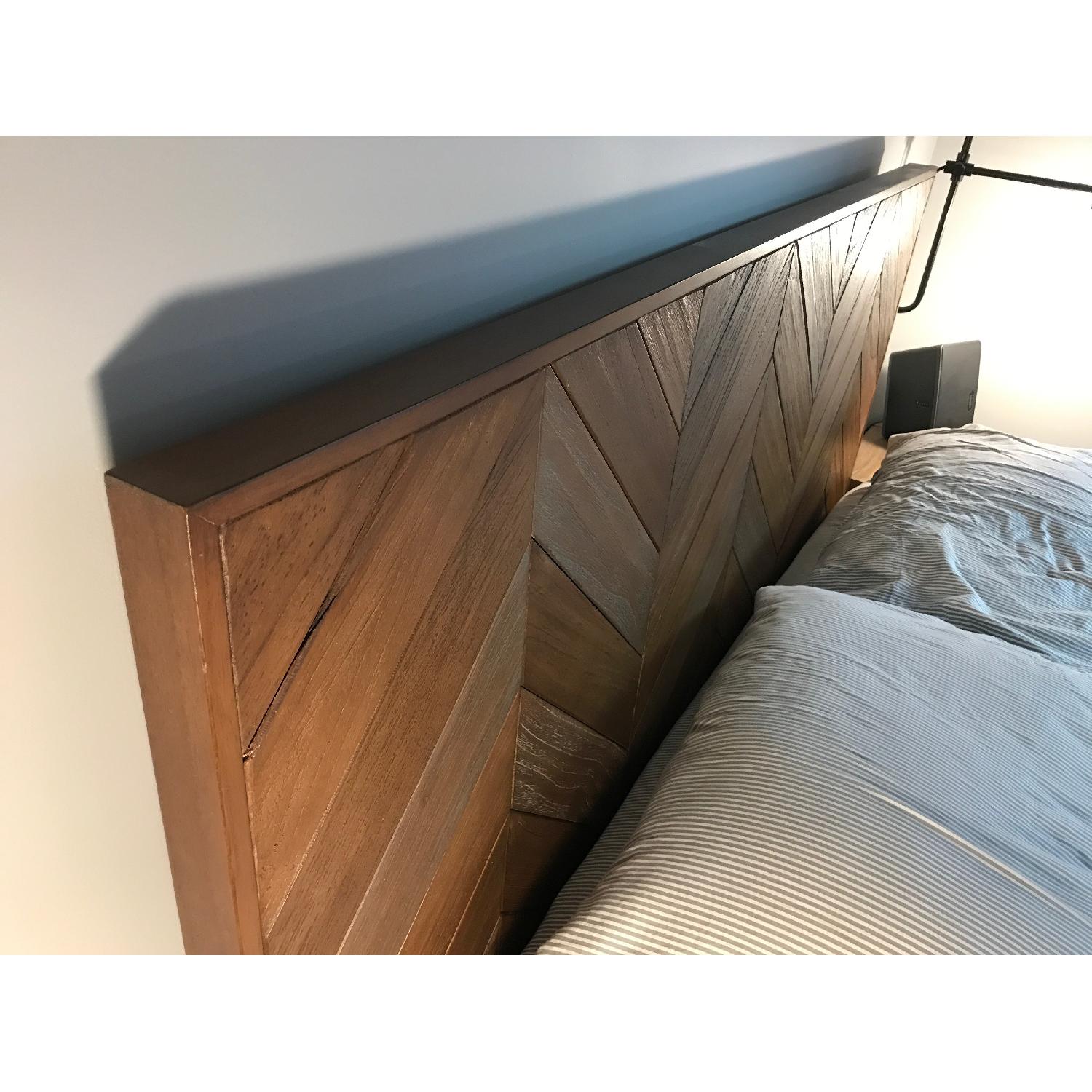 Crate & Barrel Chevron Bed - image-3
