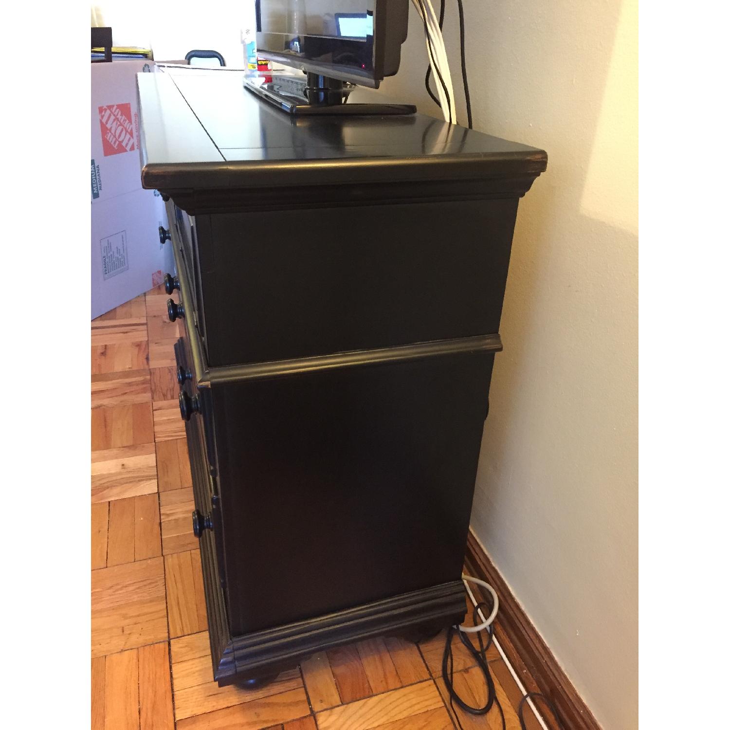 Havertys Wood Black TV Console - image-2