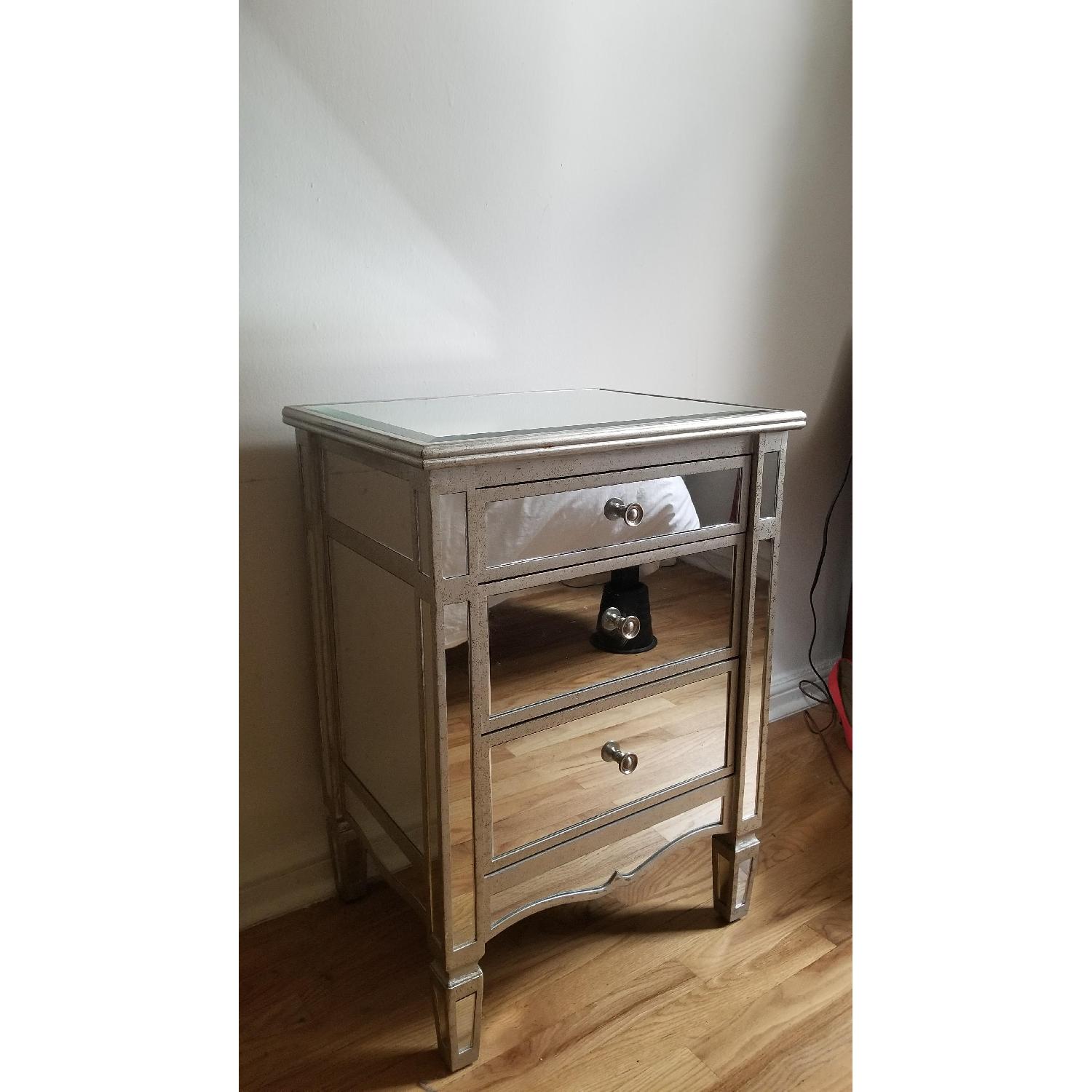 JC Penny Chris Madden Versailles Mirrored Nightstand - image-4