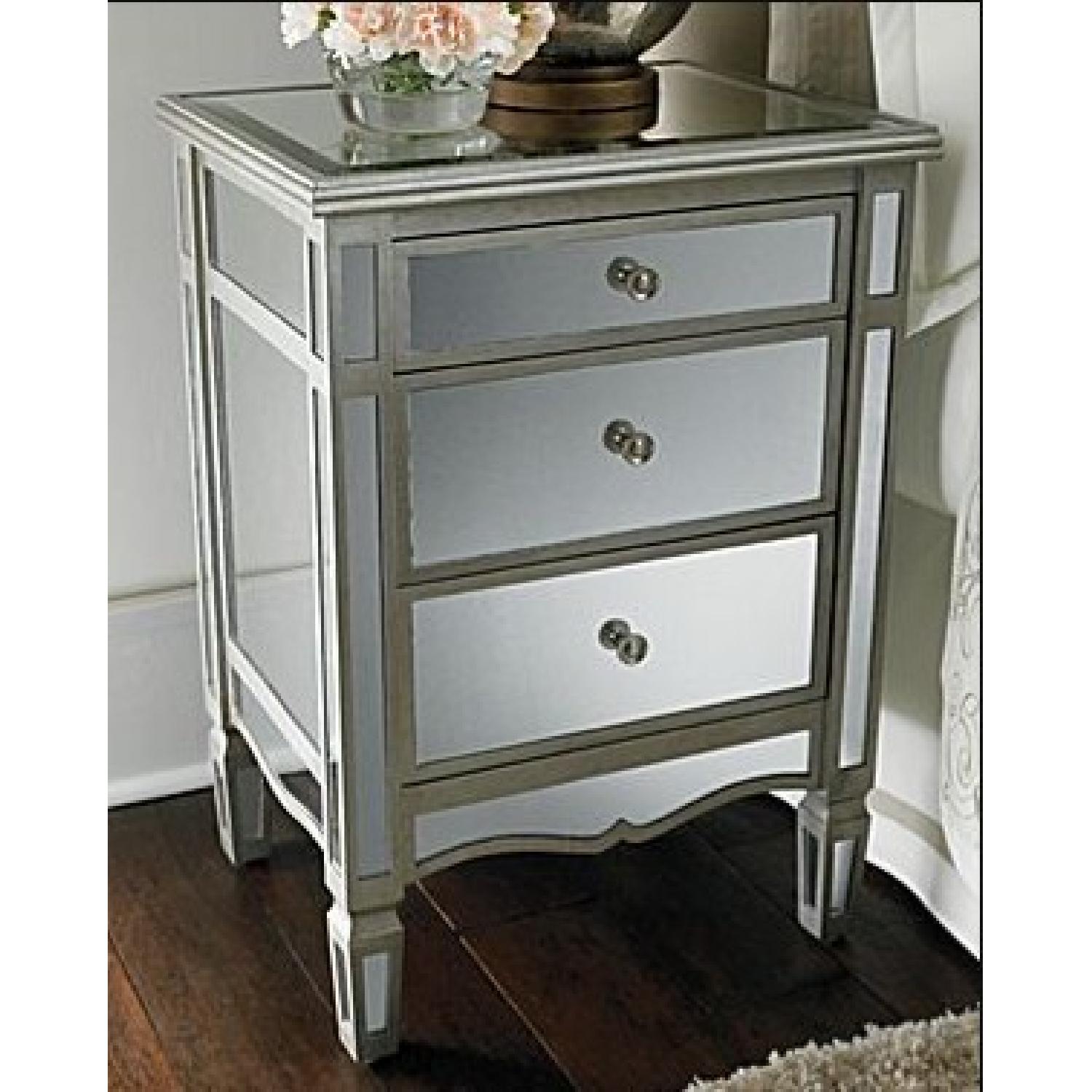 JC Penny Chris Madden Versailles Mirrored Nightstand - image-6
