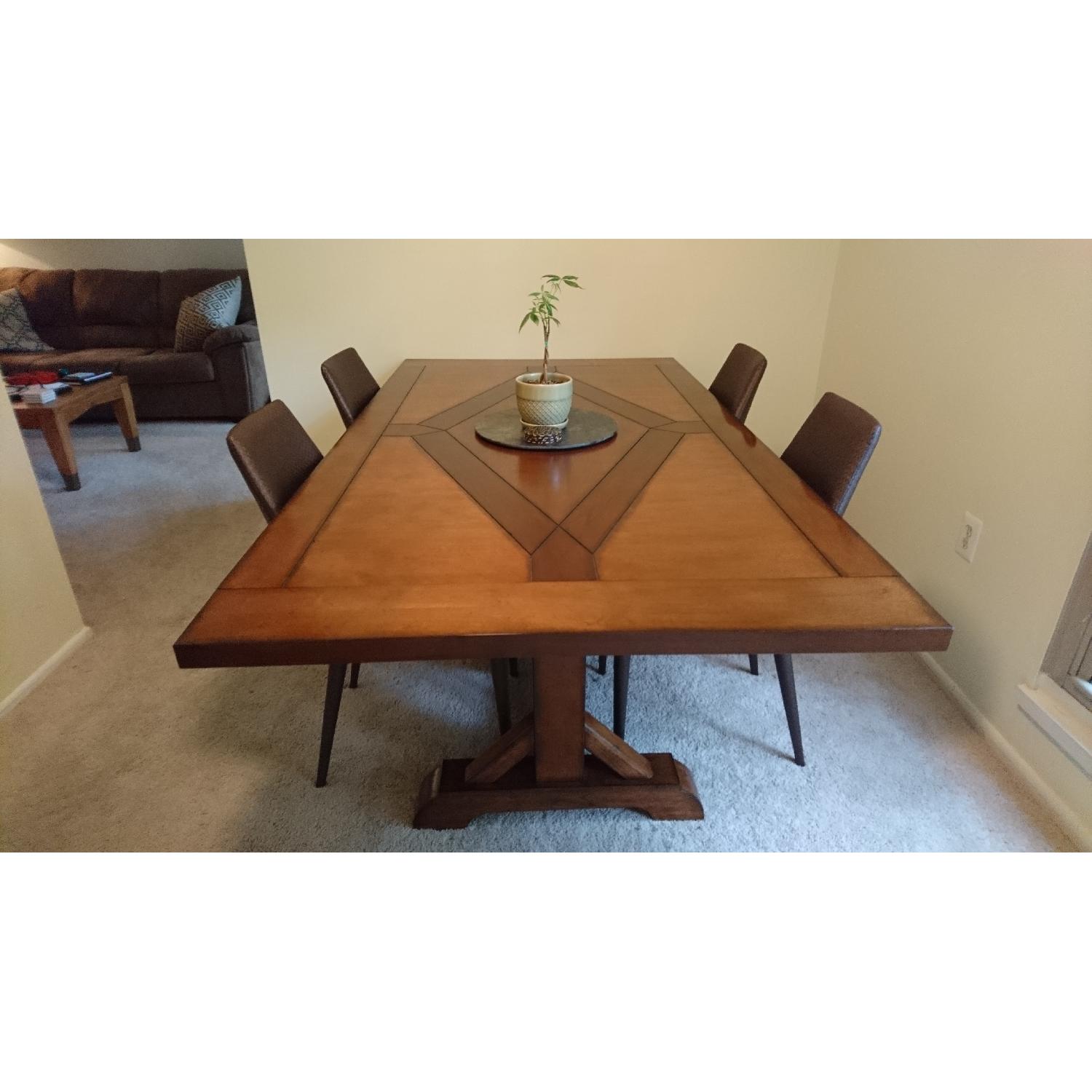 Mandara Trestle Solid Wood Extendable Table - image-2