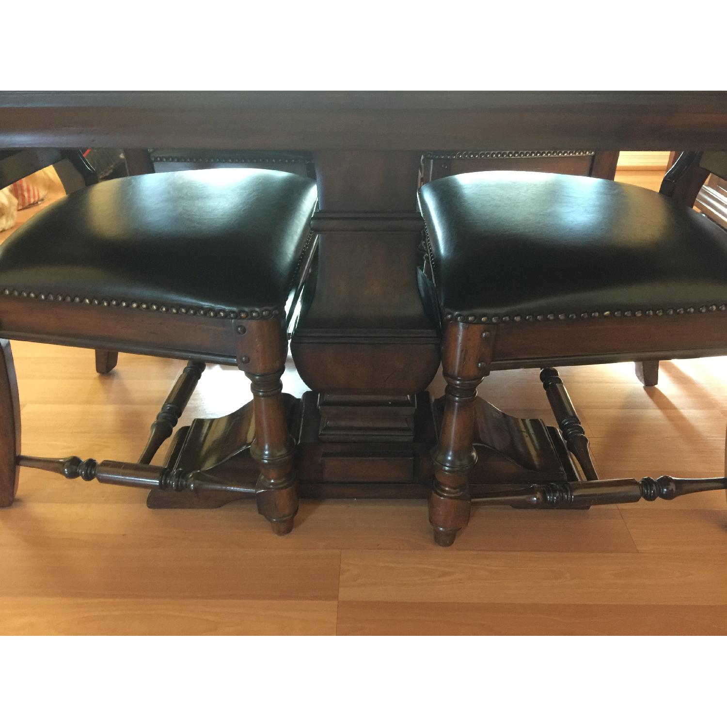 Extendable Dining Table w/ 6 Chairs - image-1