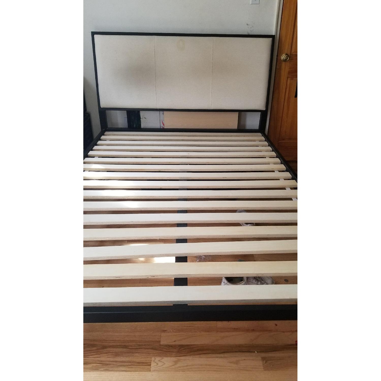 Crate & Barrel Sierra Upholstered Full Bed - image-2
