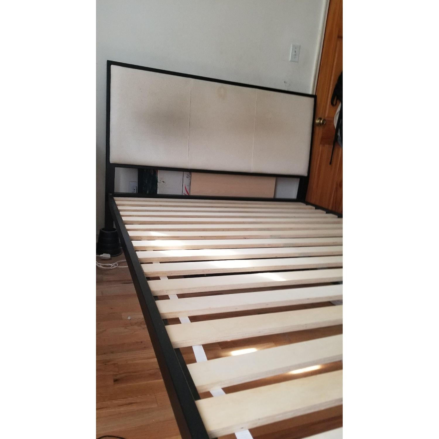 Crate & Barrel Sierra Upholstered Full Bed - image-4