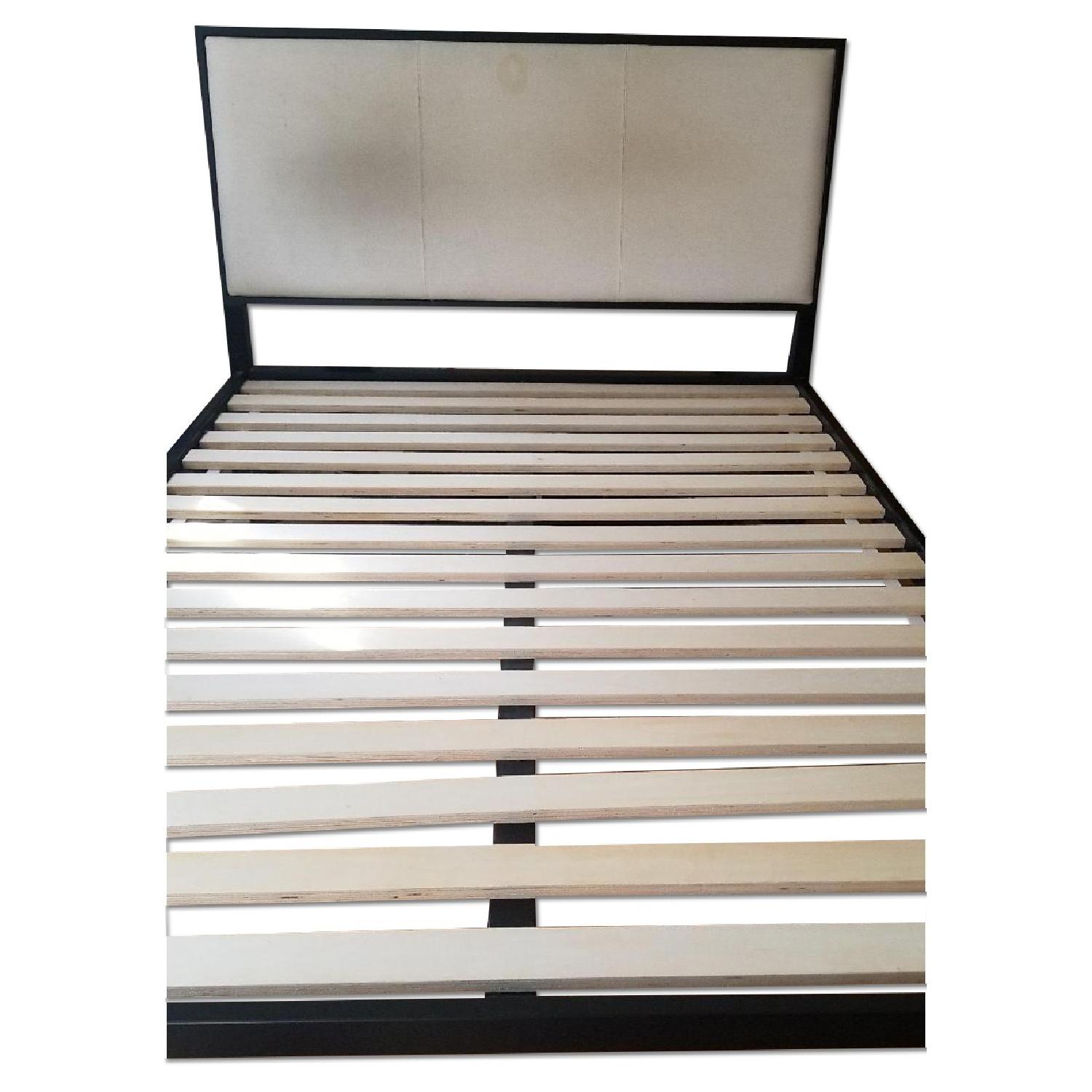Crate & Barrel Sierra Upholstered Full Bed - image-0