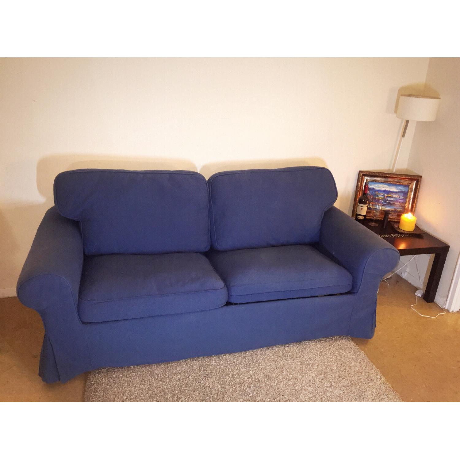 Ikea Ektorp Loveseat w/ Pull-Out Sleeper - image-1