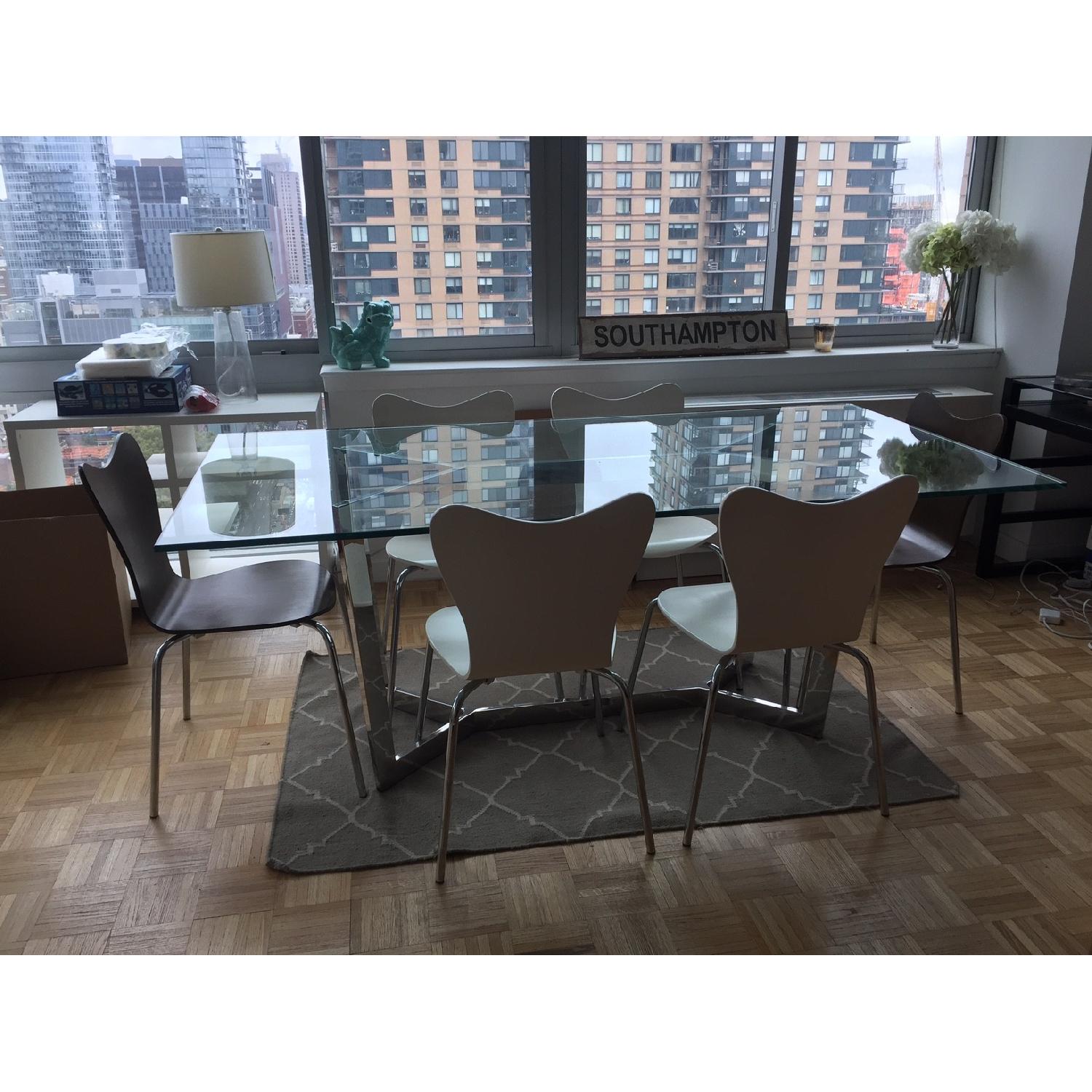 Custom Glass Dining Table - image-0