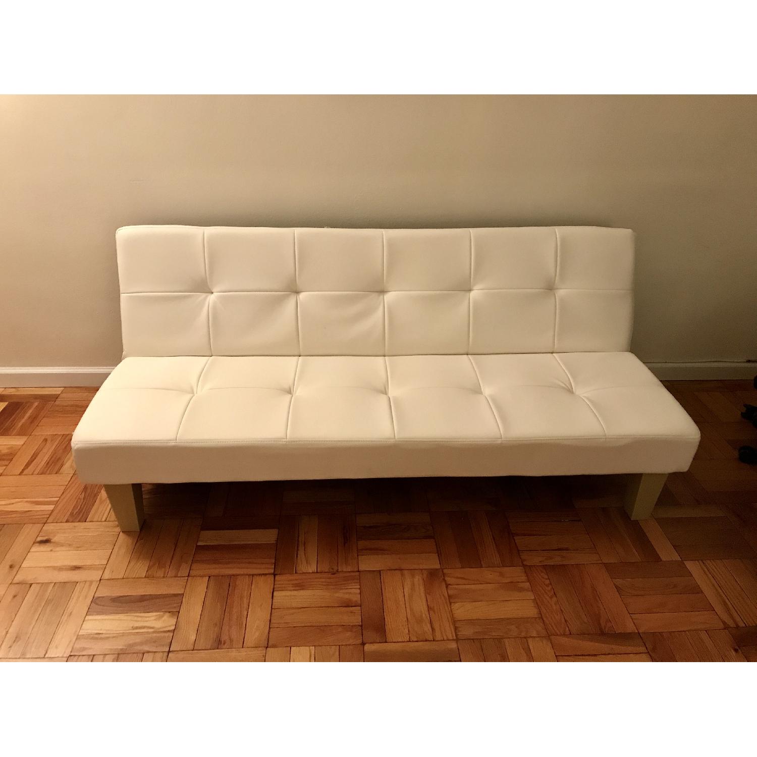 DHP Furniture White Futon - image-1