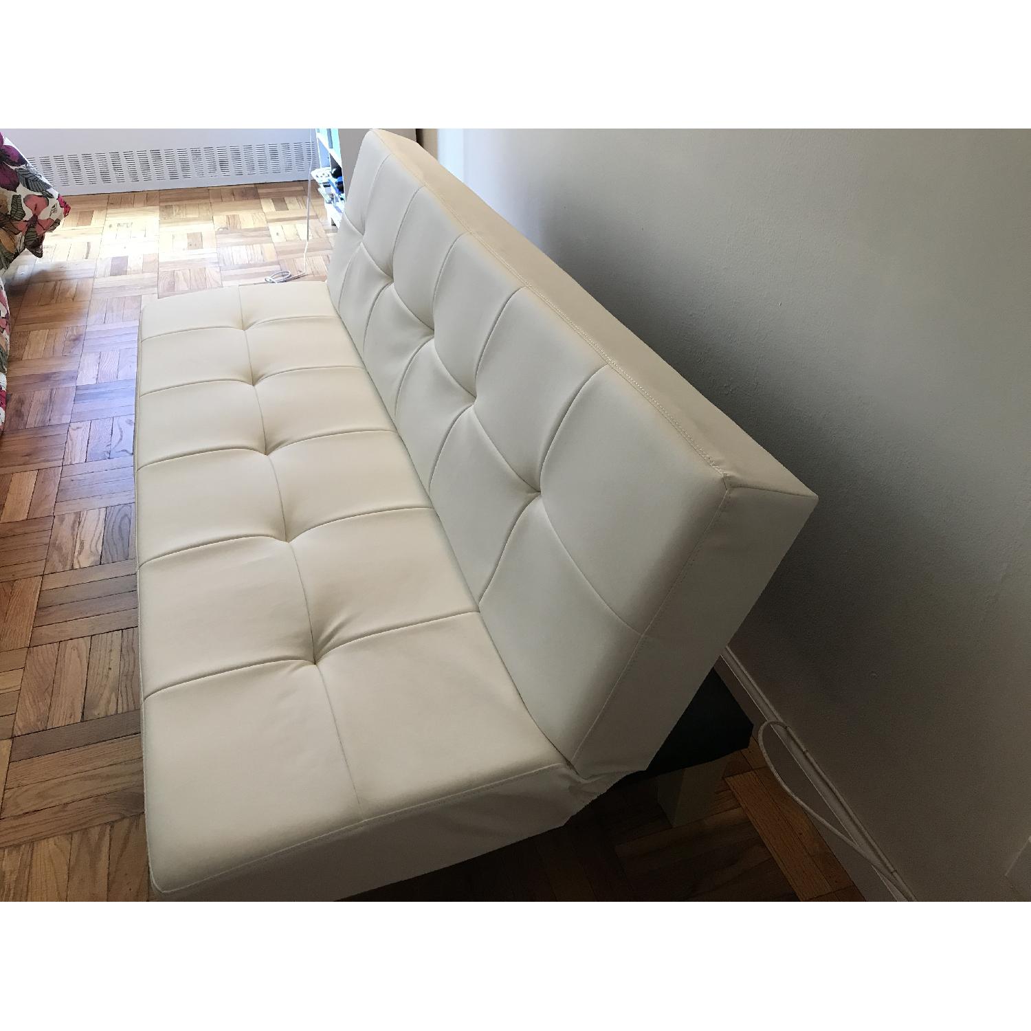 DHP Furniture White Futon - image-2