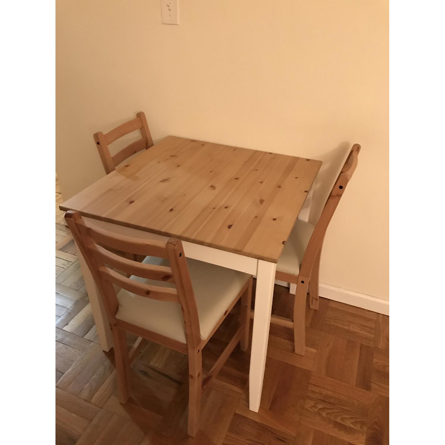 Ikea Dining Table w/ 3 Chairs - image-1