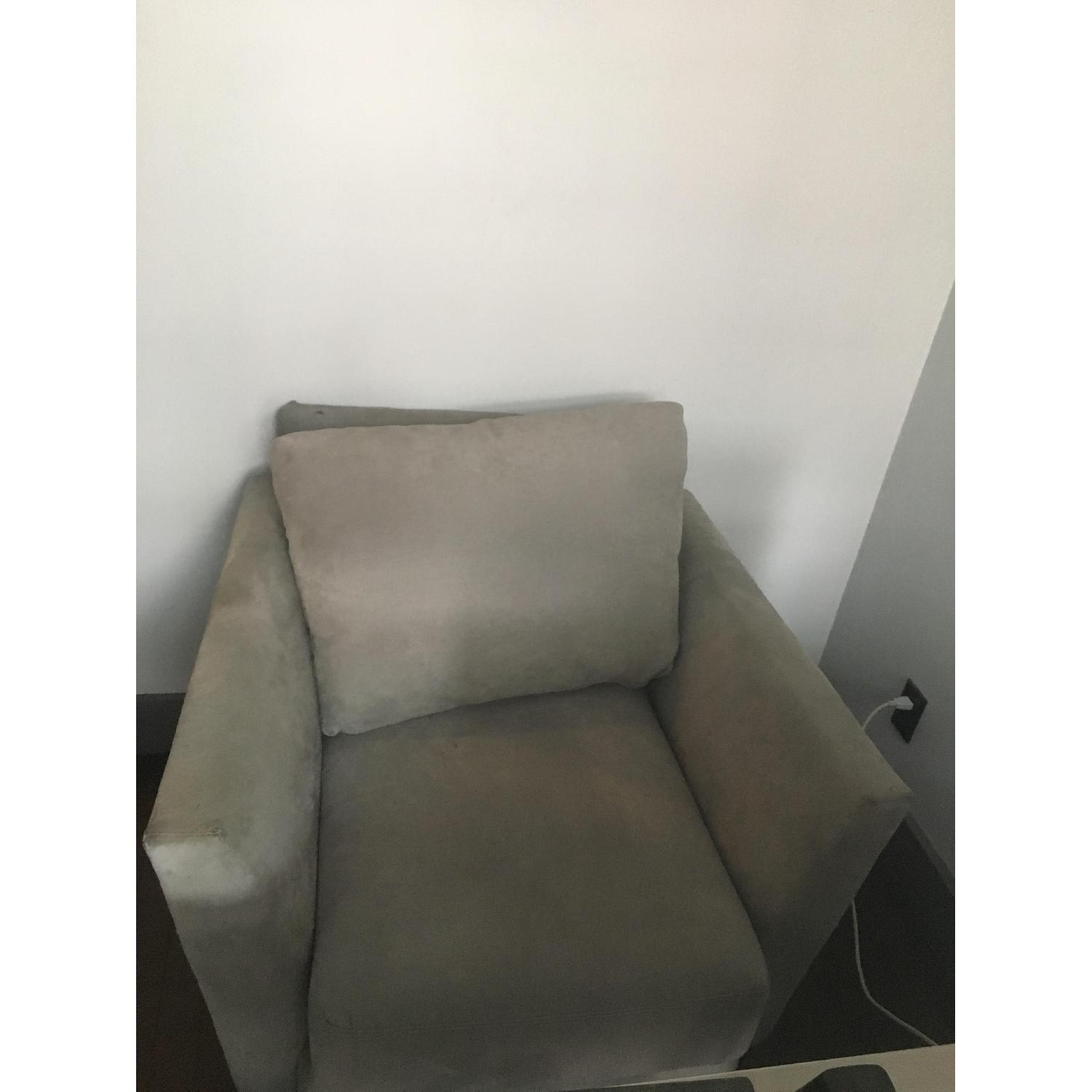 Carter Modern Grey Couch + Chair - image-3