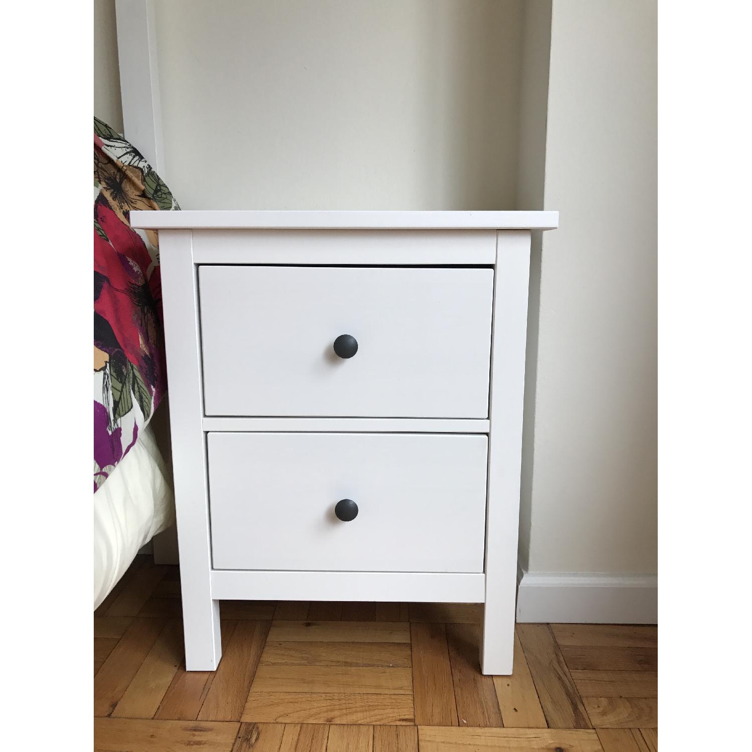 Ikea Hemnes Bed Frame + Nightstand - image-2
