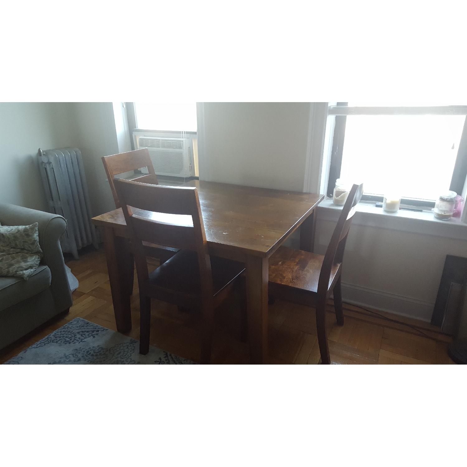 Crate & Barrel Dining Table w/ 4 Chairs - image-2