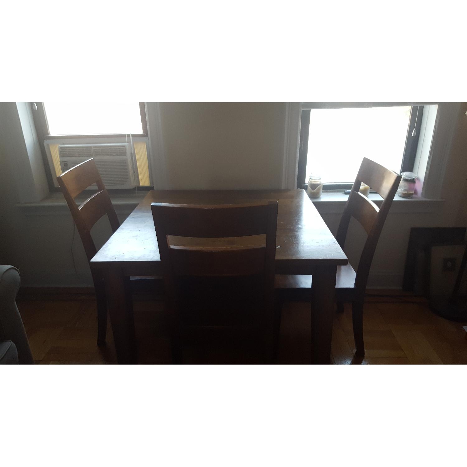 Crate & Barrel Dining Table w/ 4 Chairs - image-3