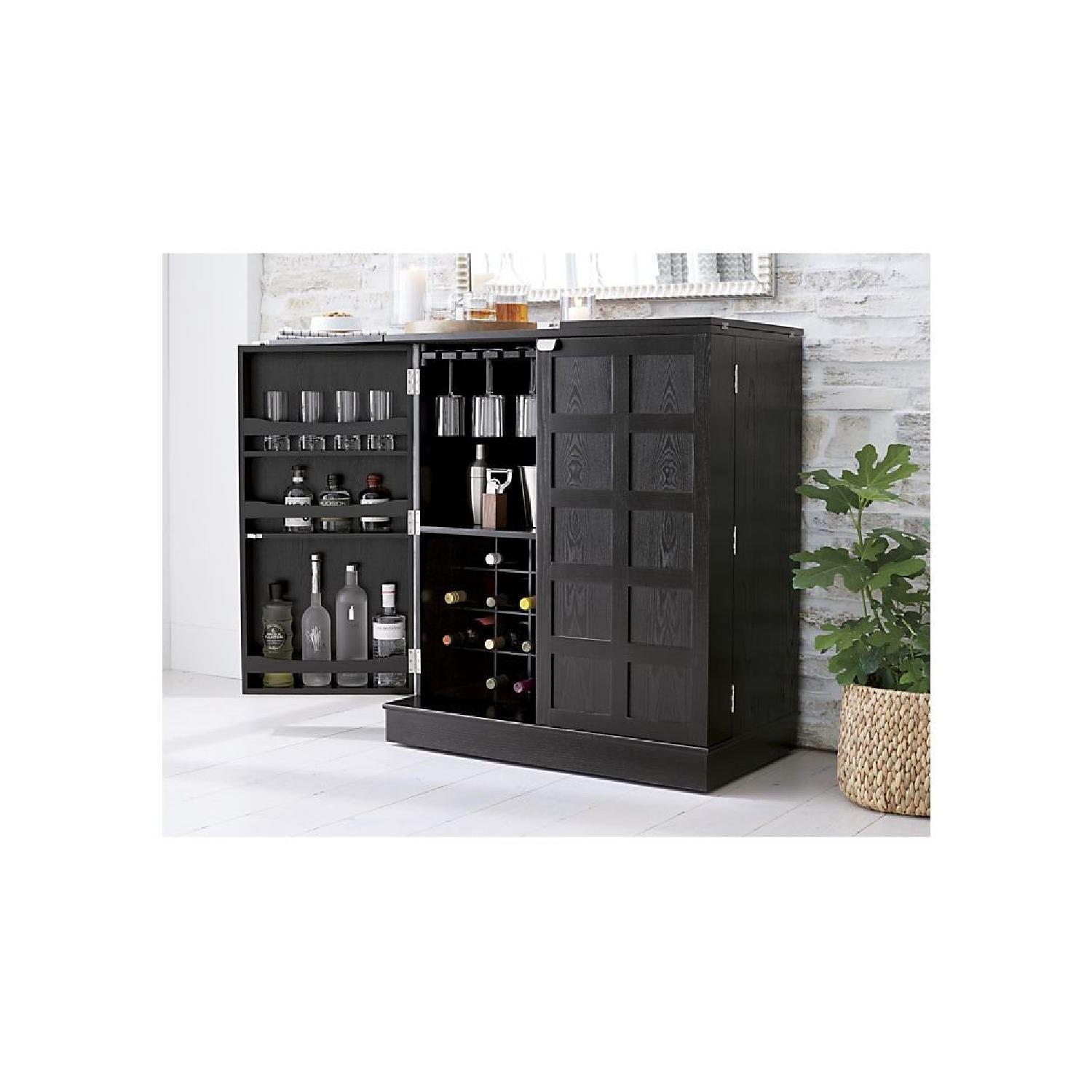 Crate & Barrel Steamer Bar Cabinet - image-3