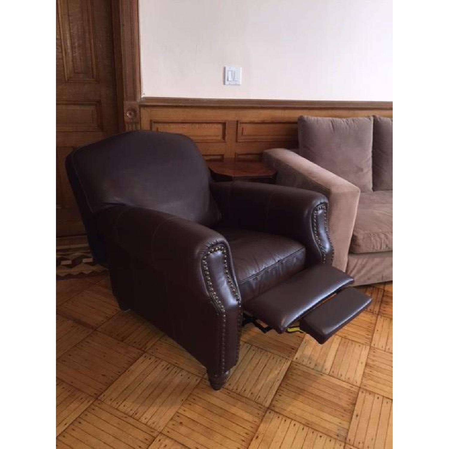 Pier 1 Leather Armchair - image-2