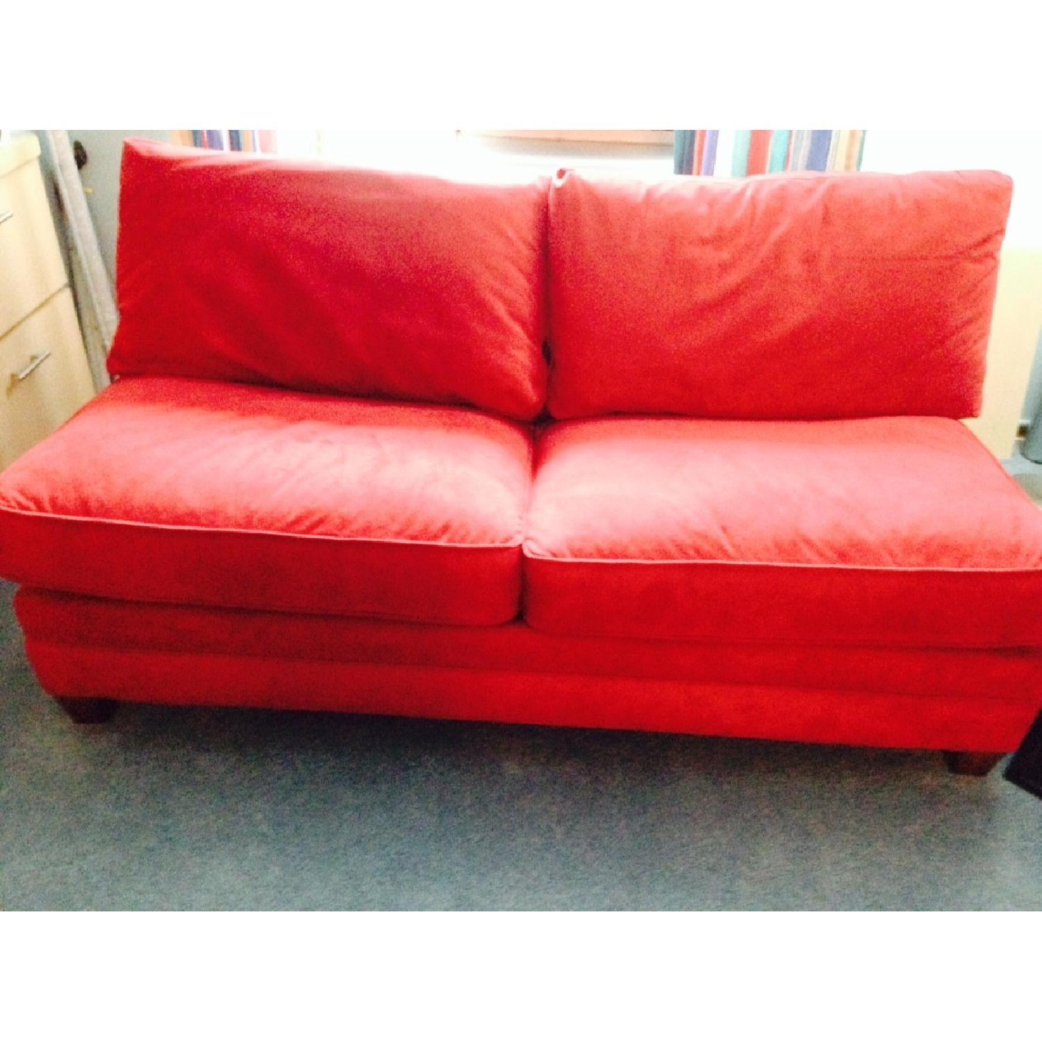 Bloomingdale's Red Sleeper Sofa - image-3
