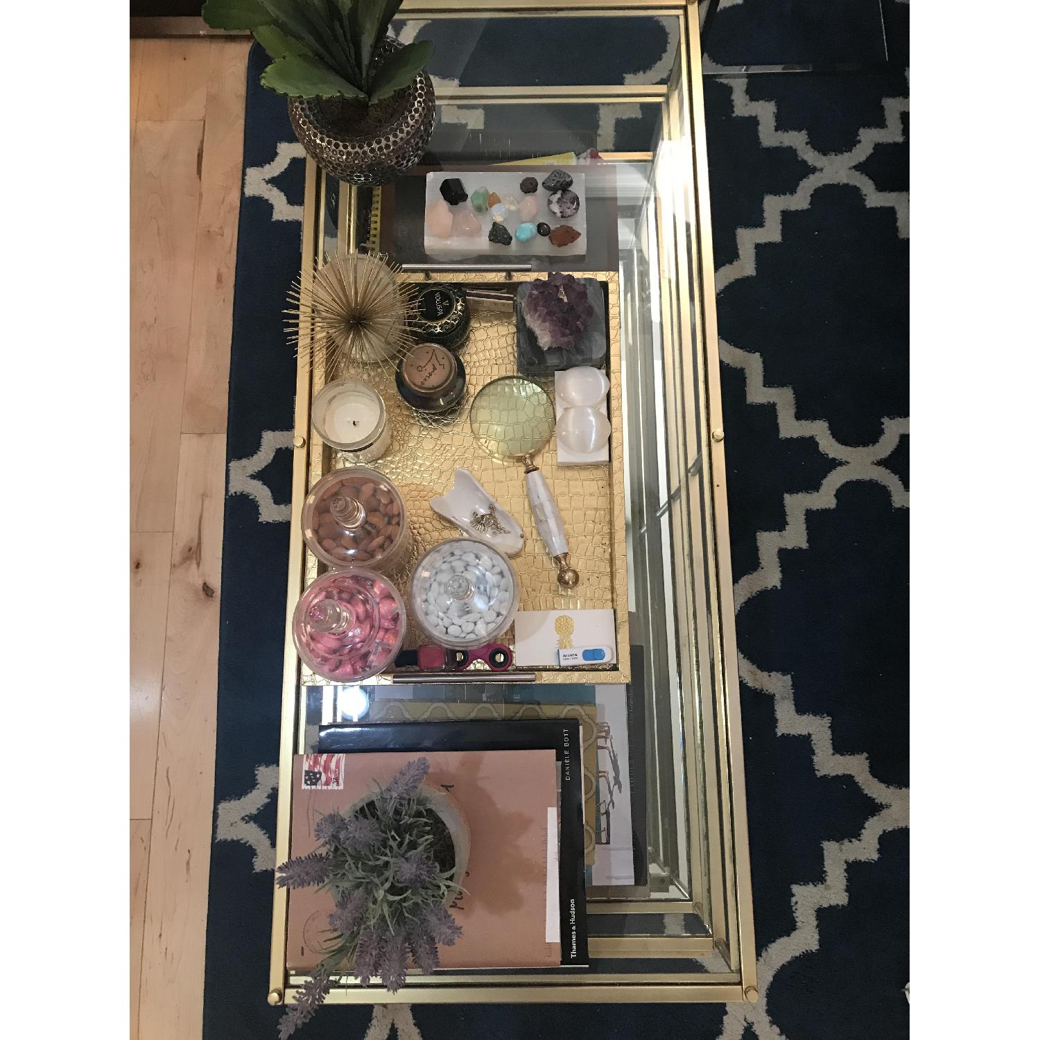 West Elm Glass Terrace Coffee Table - image-2