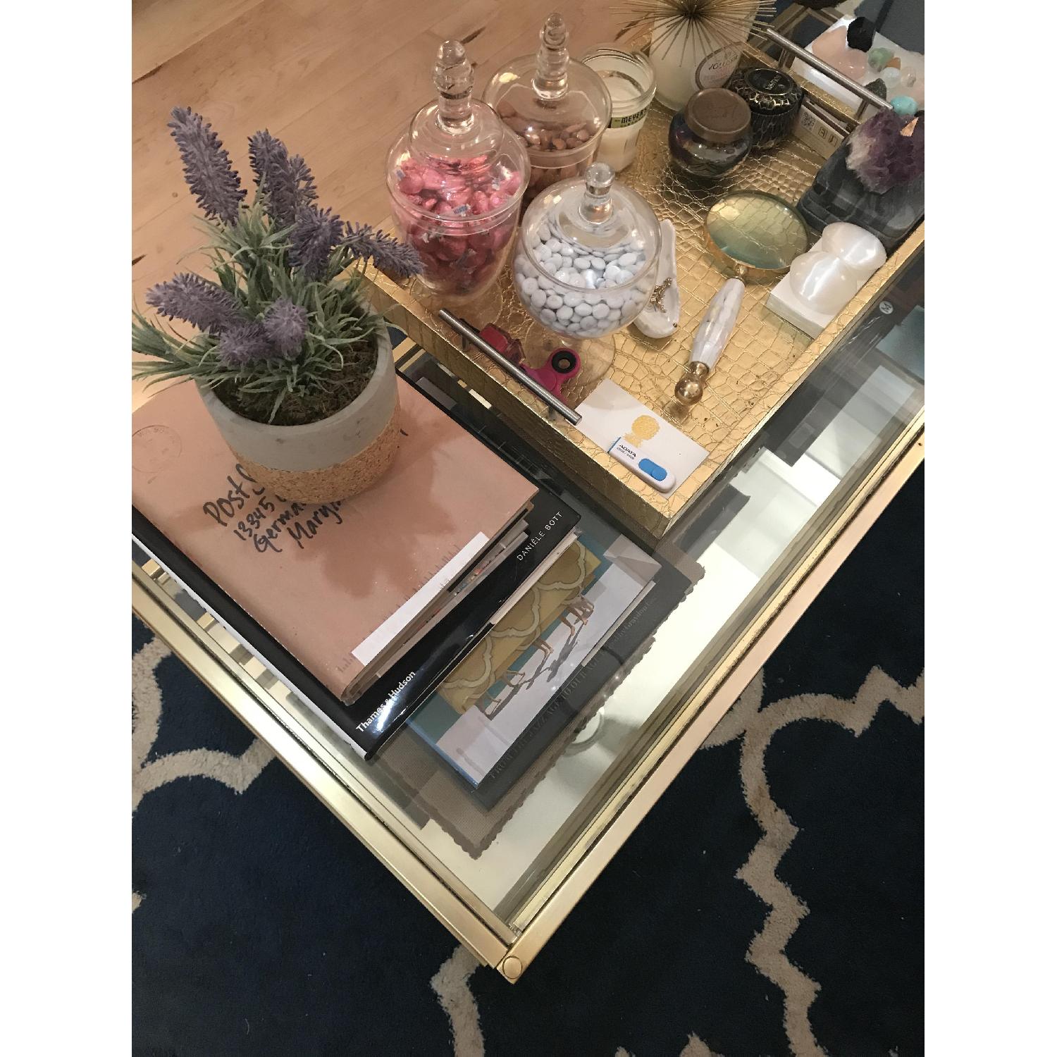 West Elm Glass Terrace Coffee Table - image-5
