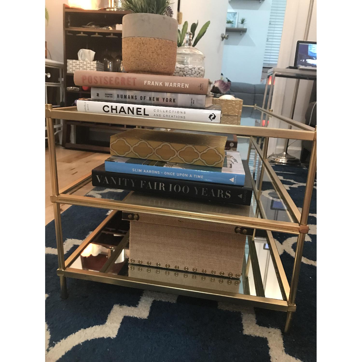 West Elm Glass Terrace Coffee Table - image-7