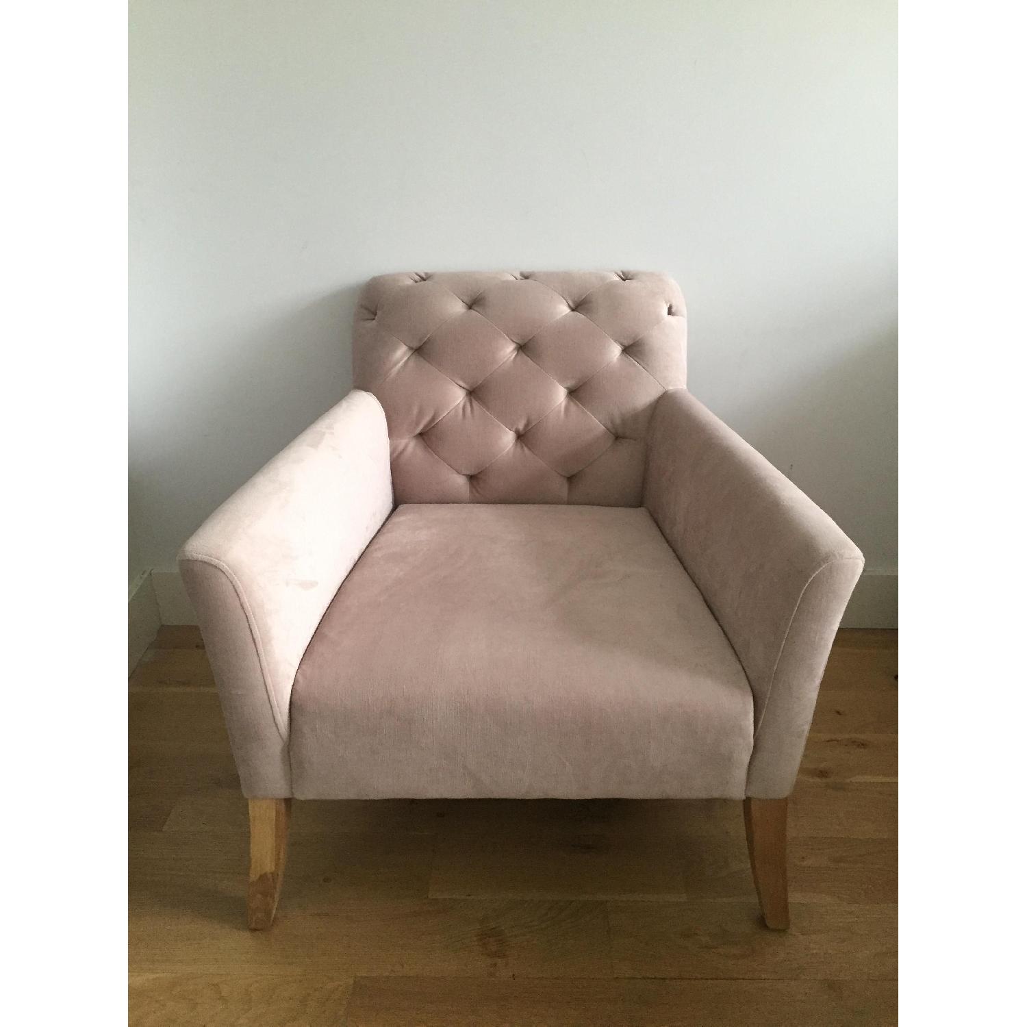 West Elm Elton Pink Chair - image-1