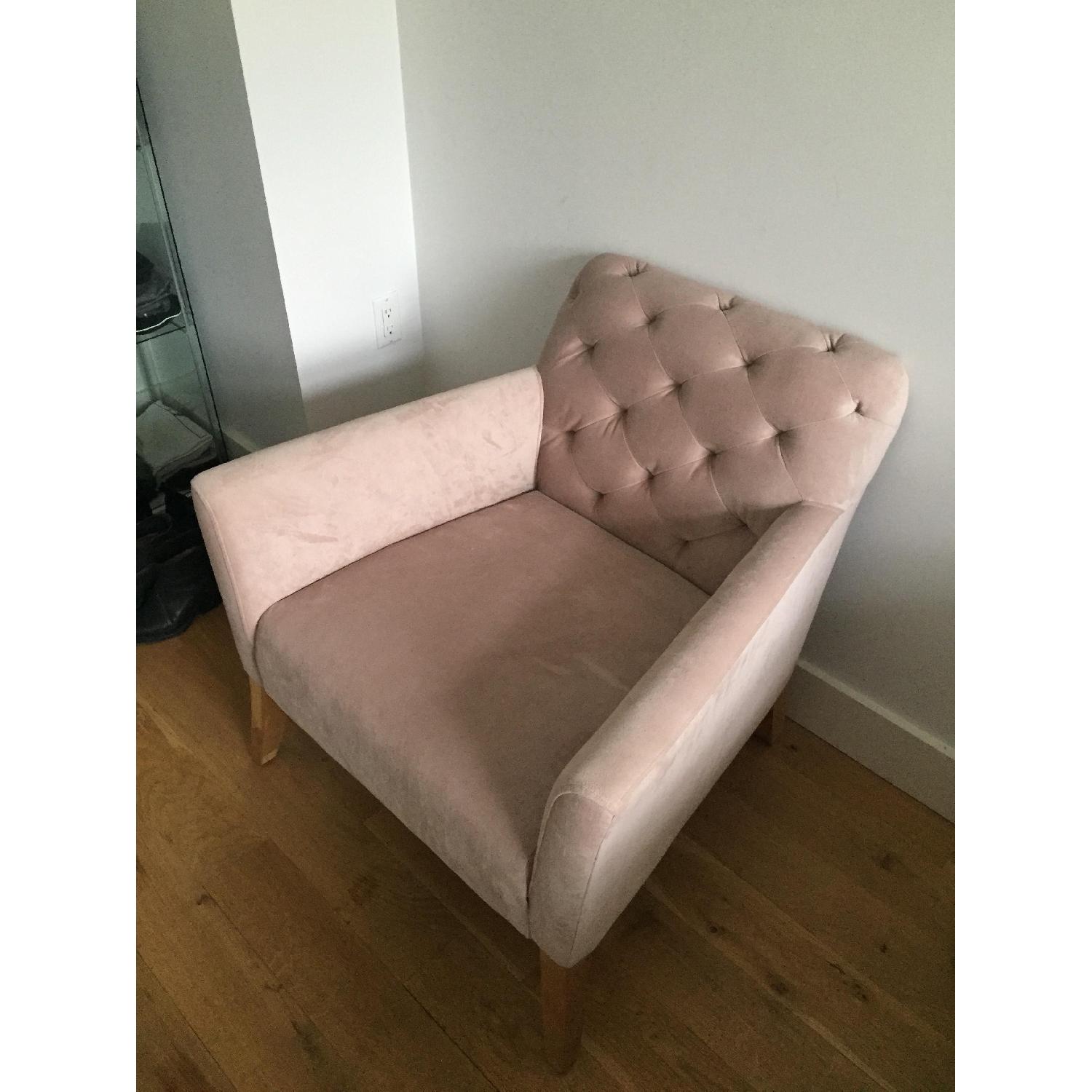West Elm Elton Pink Chair - image-2