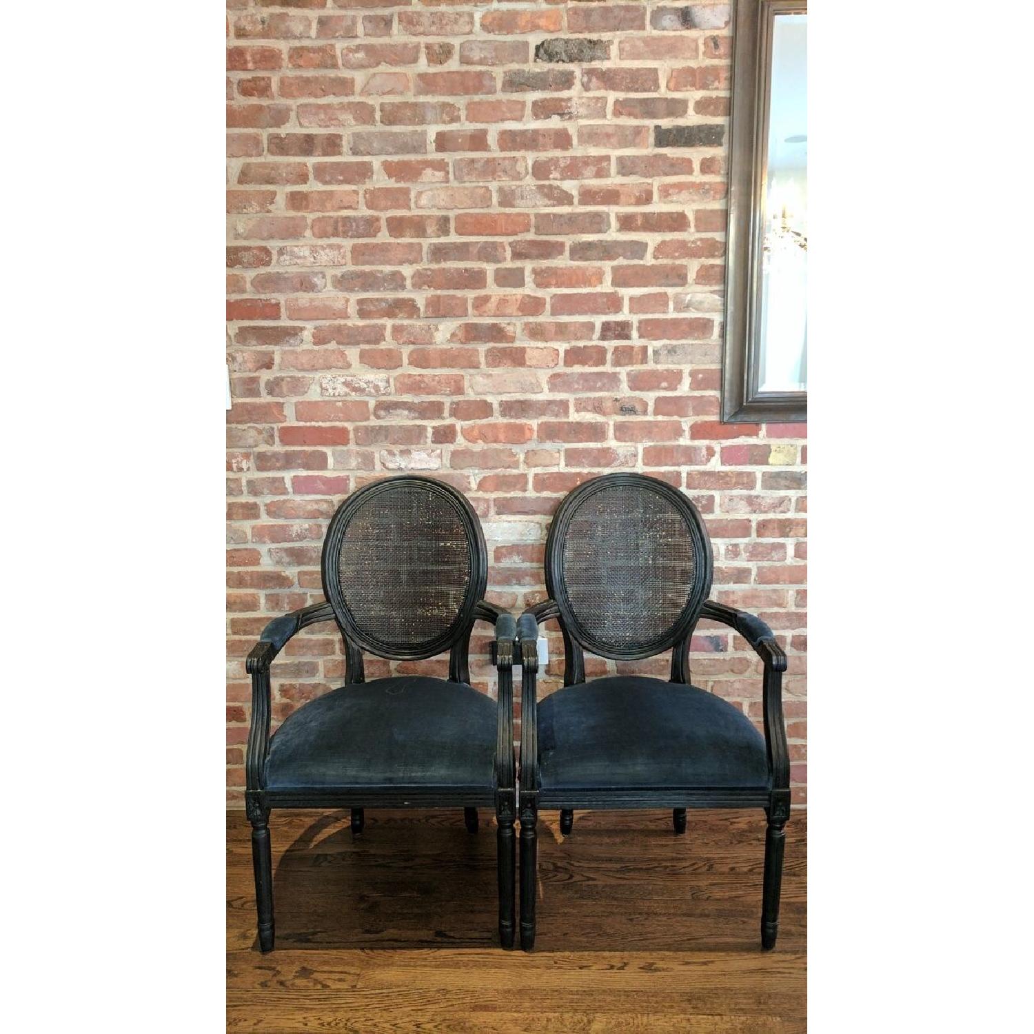 Restoration Hardware Vintage French Armchairs - image-2