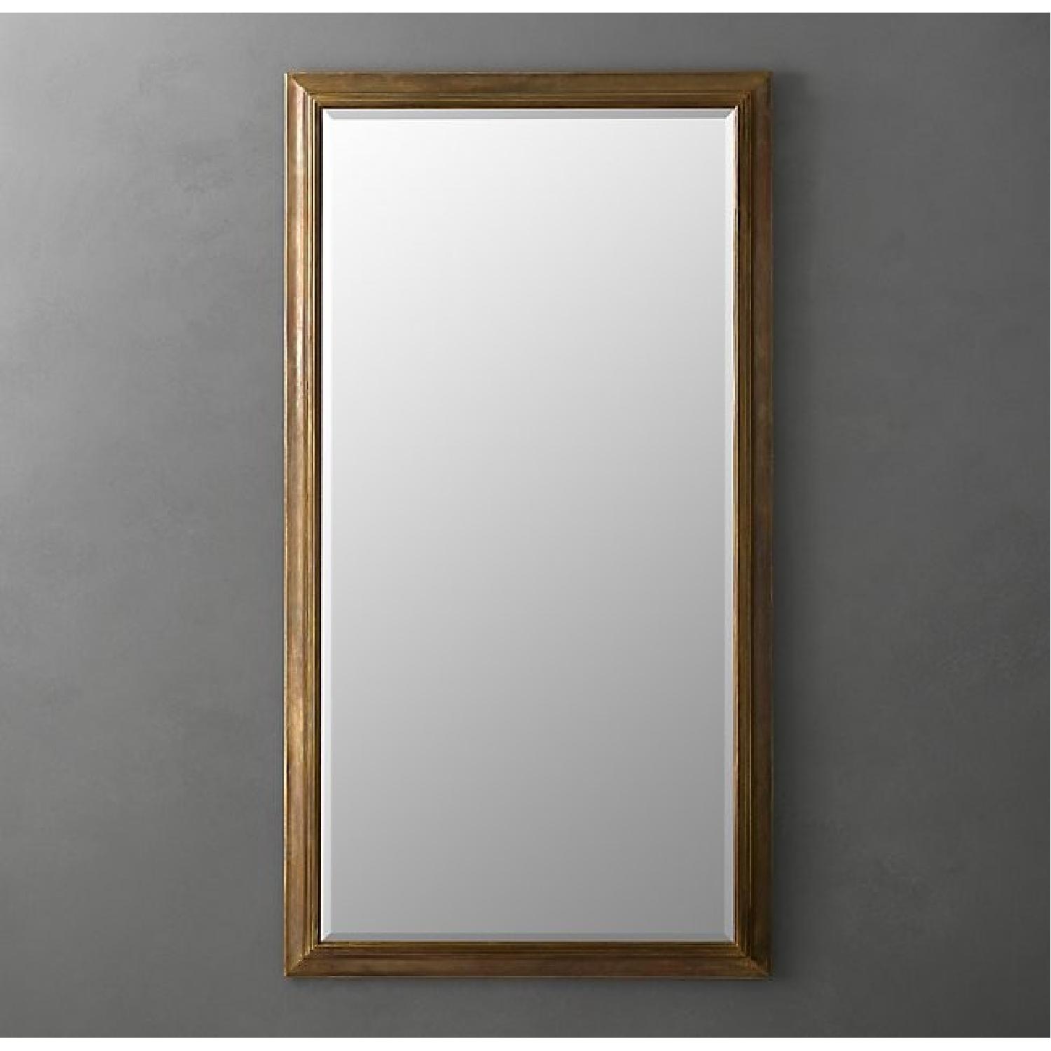 Restoration Hardware Brass Mirror - image-4