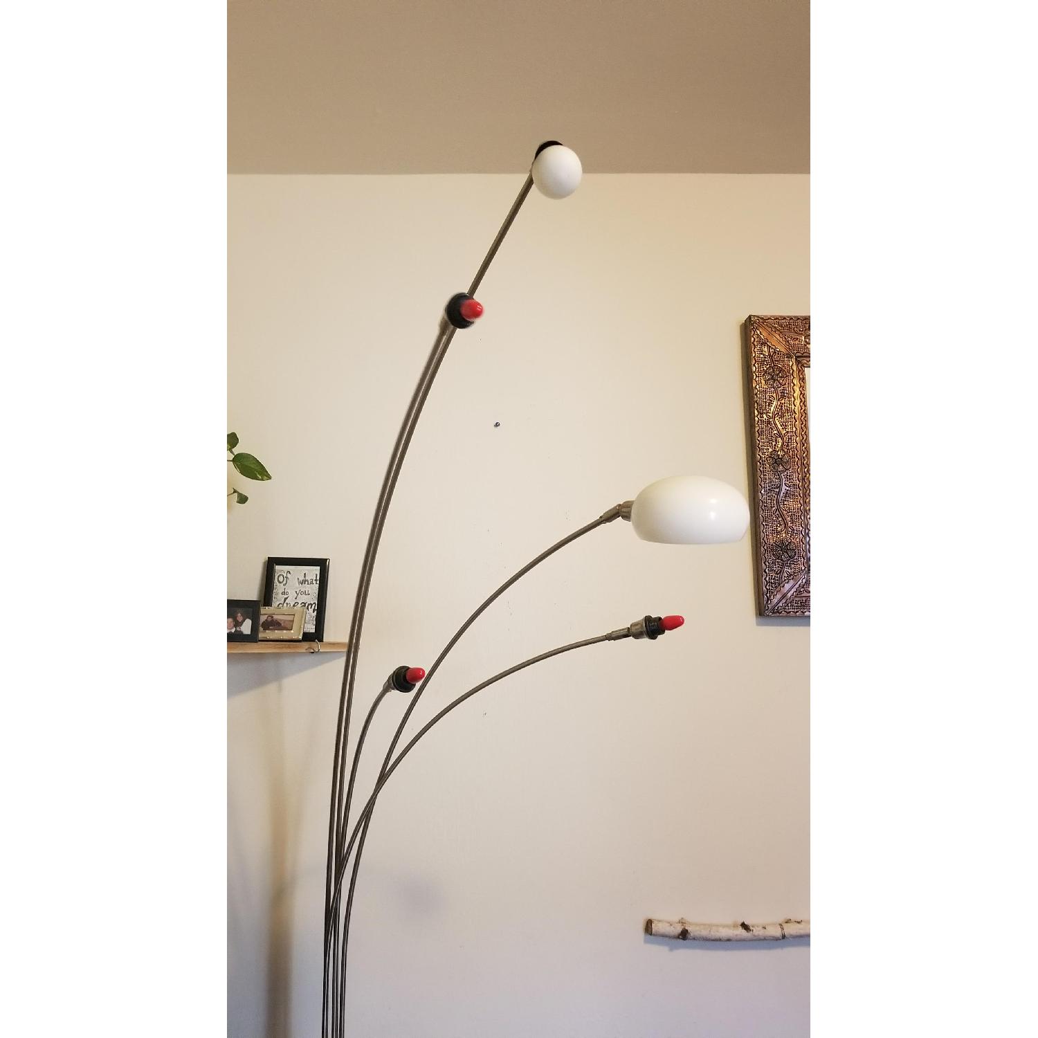 Adesso Luna Arc Lamp in Satin Steel - image-3