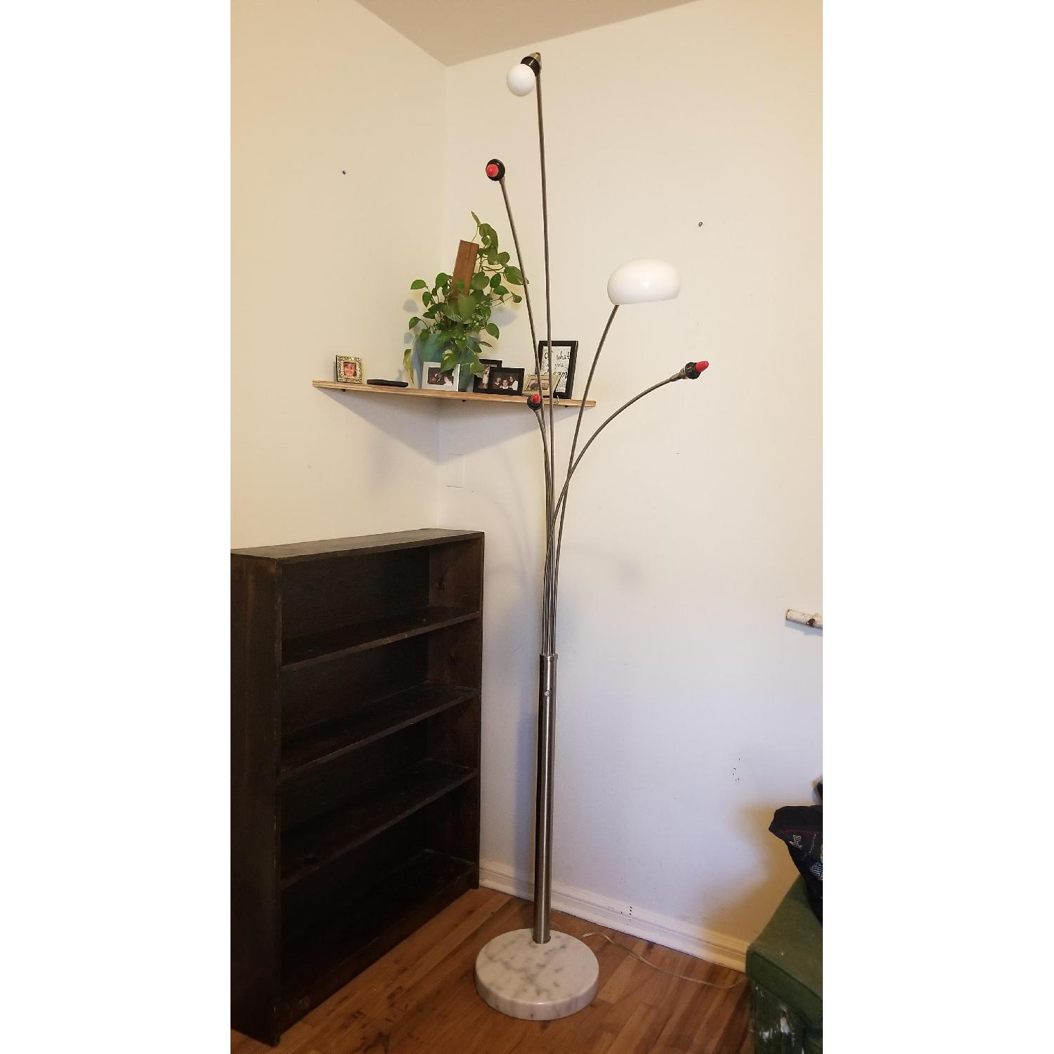 Adesso Luna Arc Lamp in Satin Steel - image-4