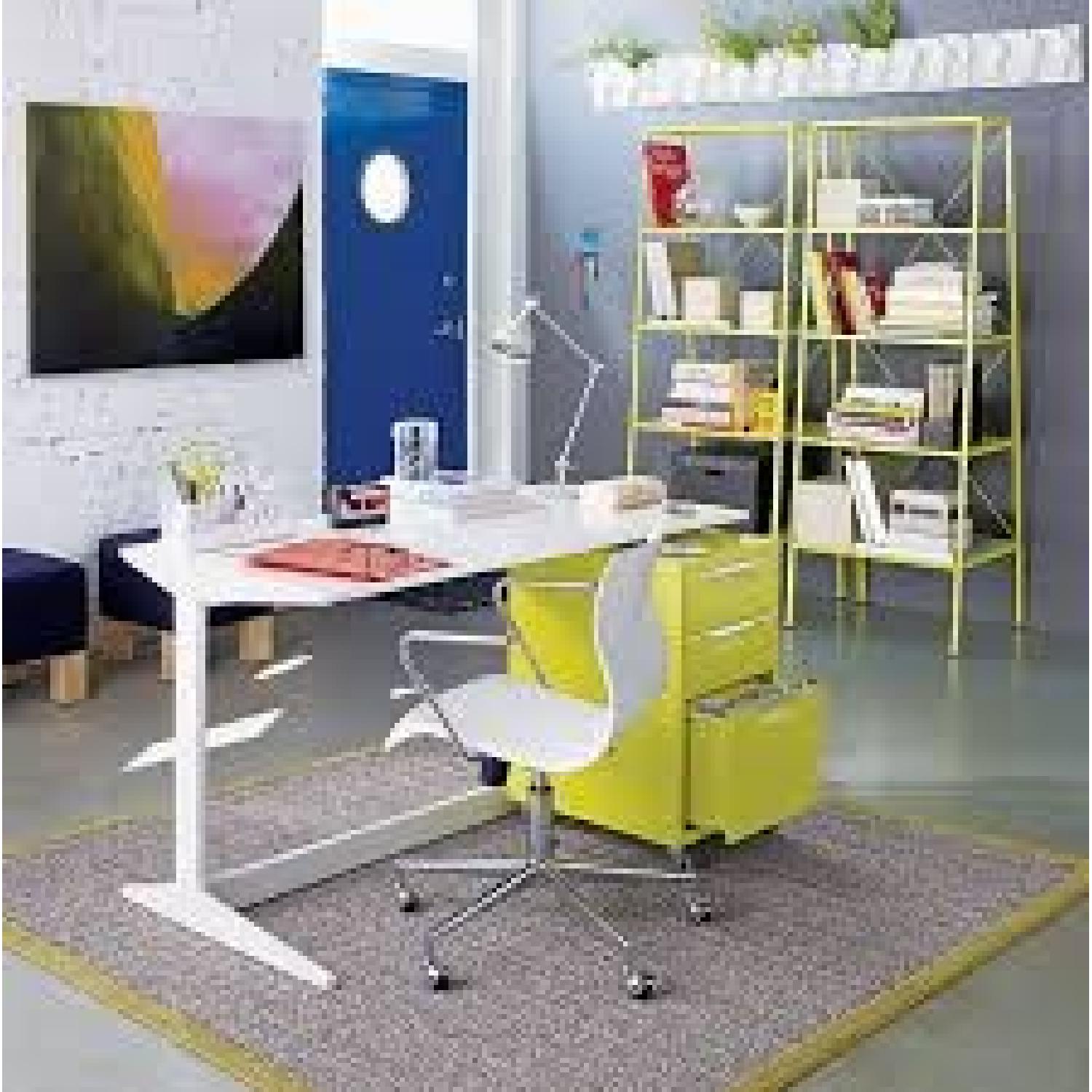 CB2 R2 White/Cream Office Desk - image-1