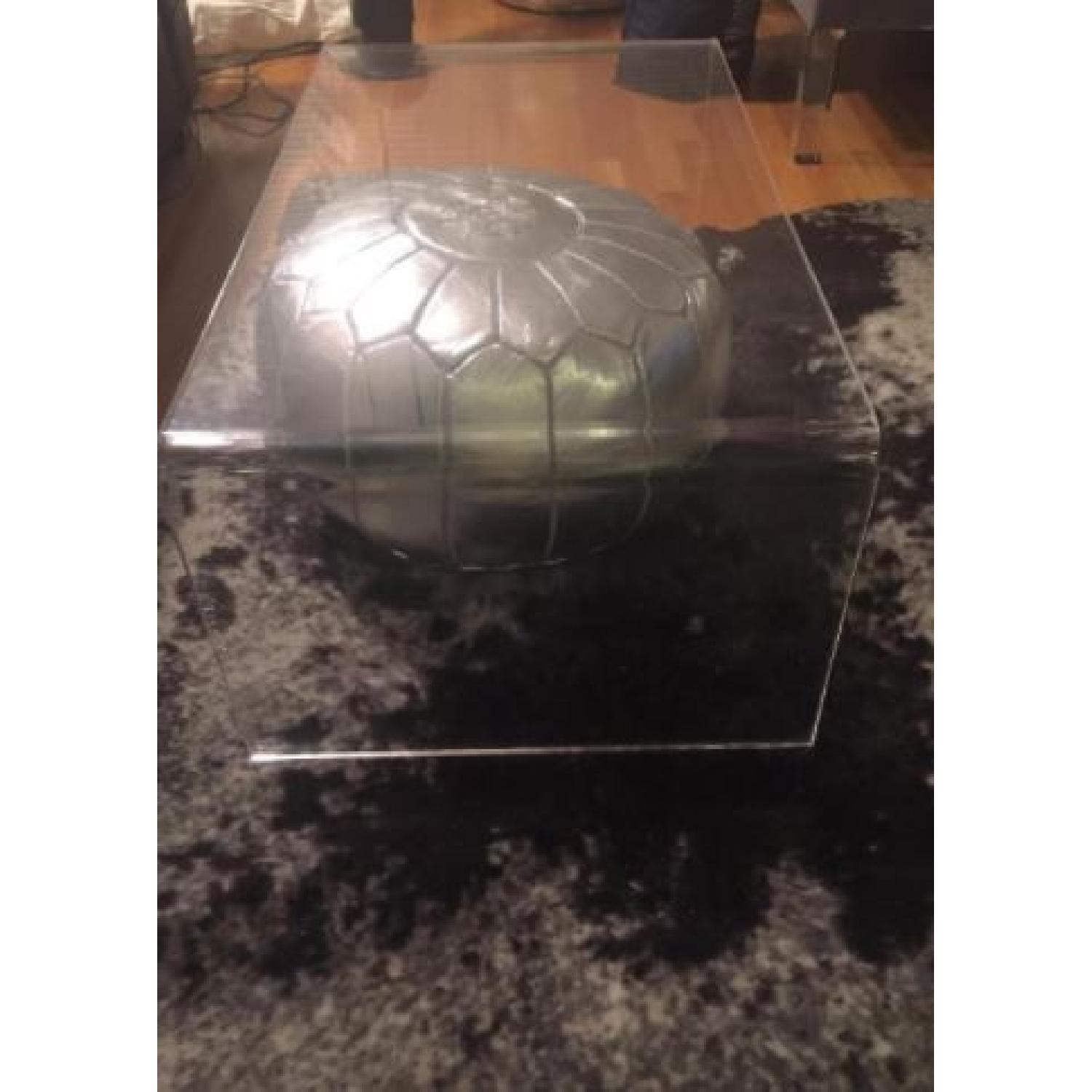 Clear Acrylic Waterfall Coffee Table - image-2