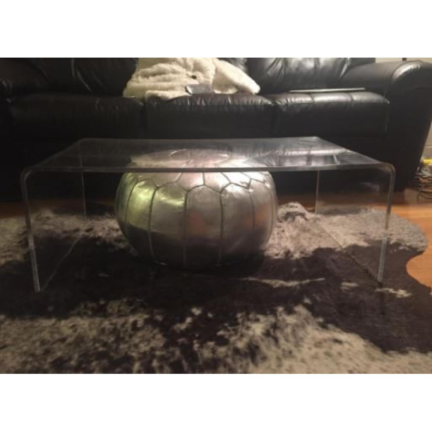 Clear Acrylic Waterfall Coffee Table - image-3
