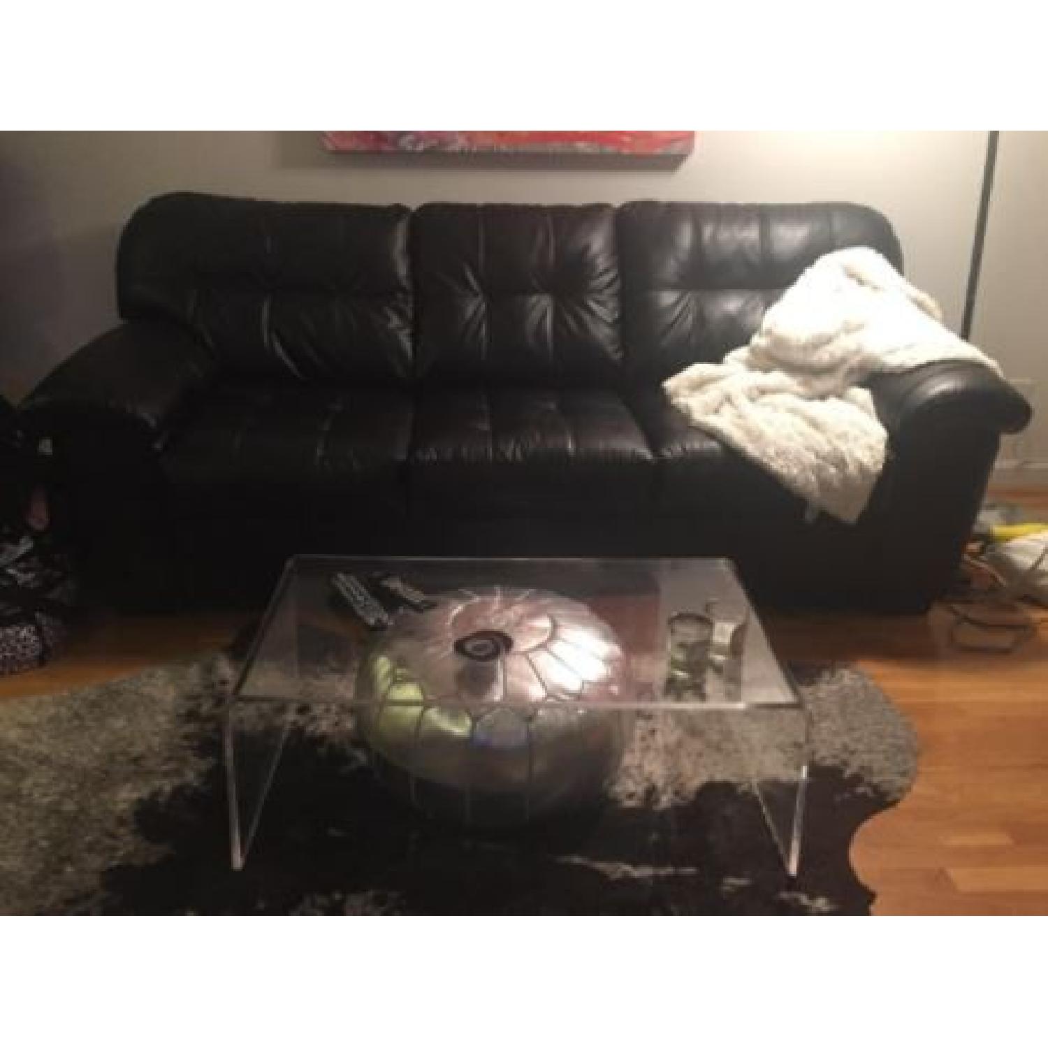 Clear Acrylic Waterfall Coffee Table - image-4
