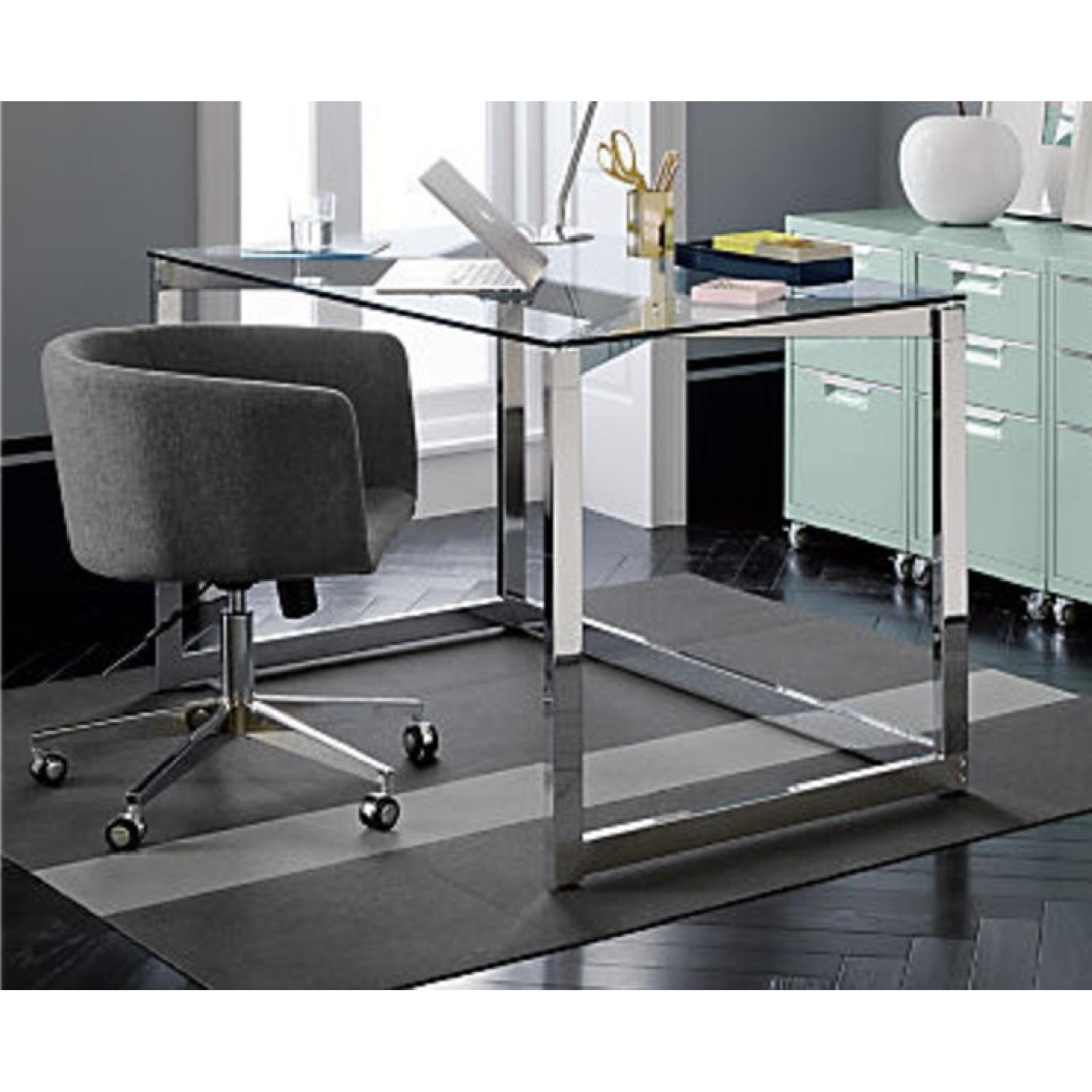 CB2 Tesso Glass & Steel Table - image-2