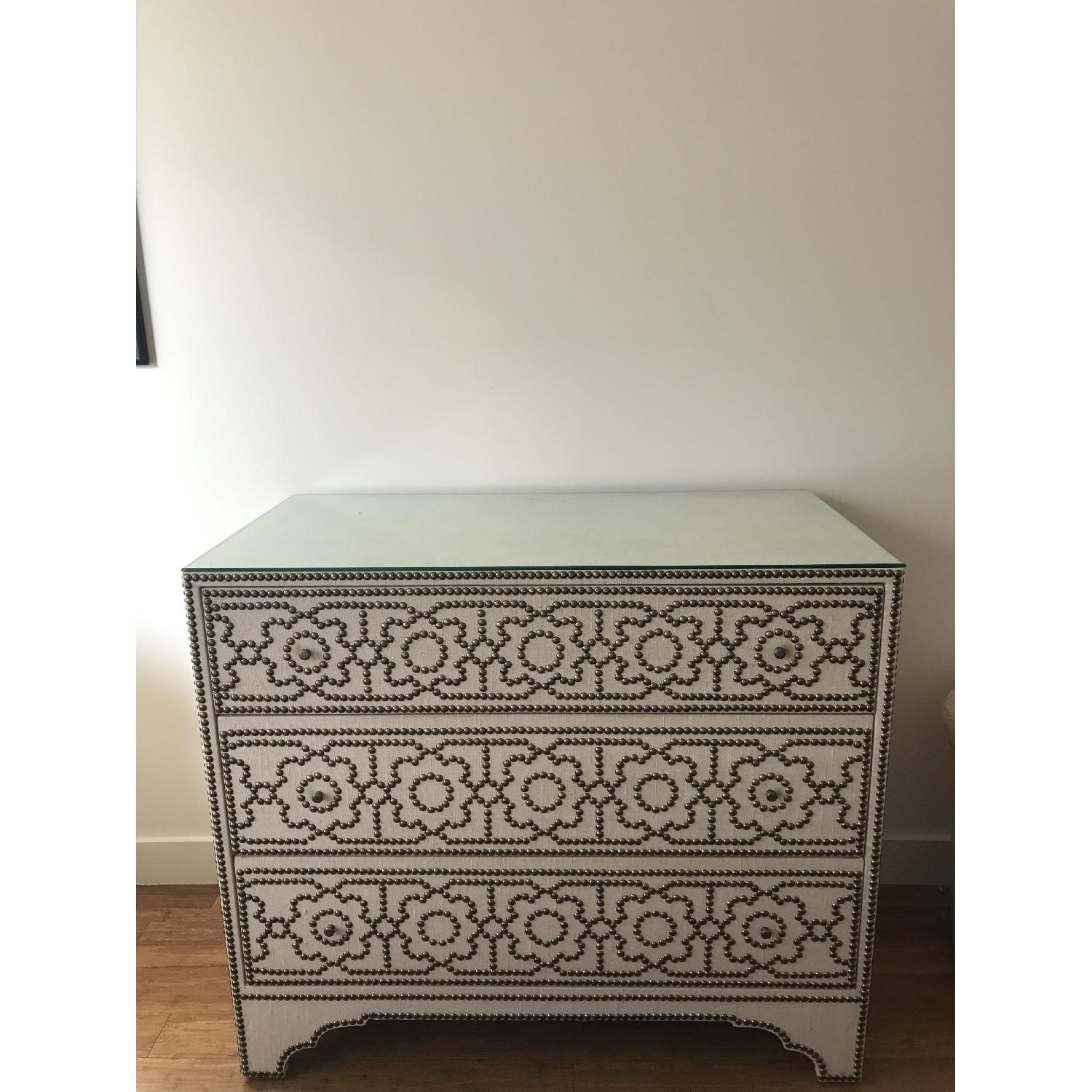 Bernhardt Cabrillo Linen & Nailhead Detail Chest - image-1