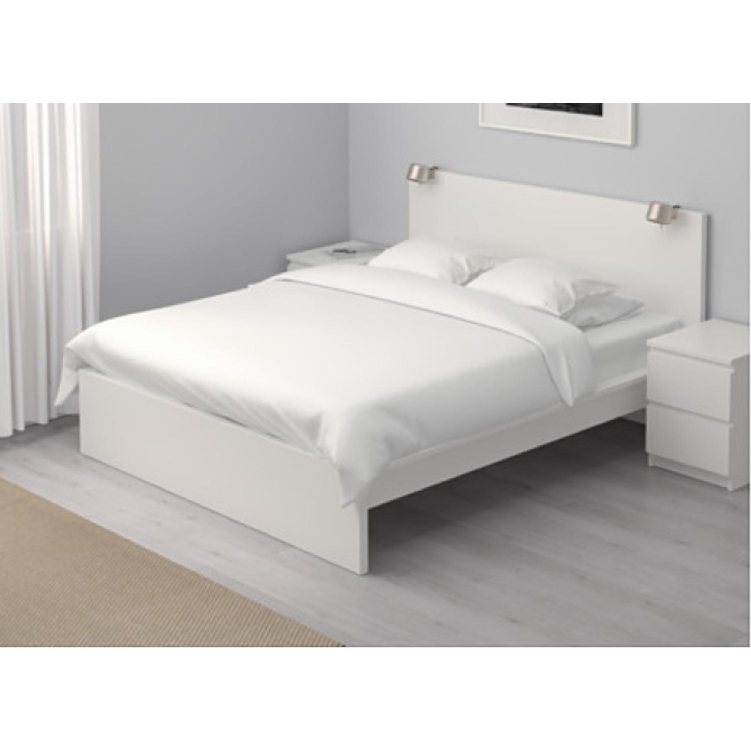 Ikea Malm White Bed Frame - image-1