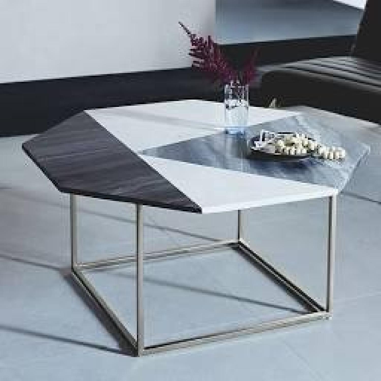 West Elm Marquetry Coffee Table - image-1