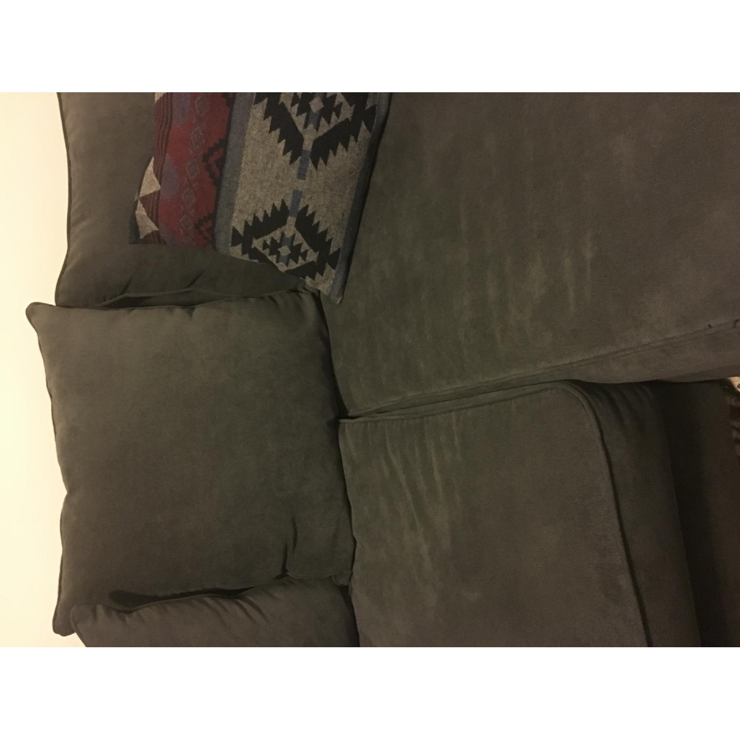 Blue/Gray Chaise Sectional Sofa - image-6