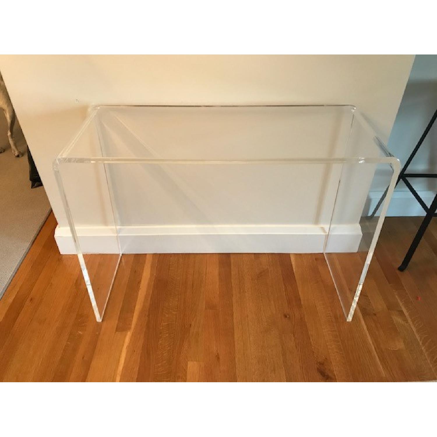 CB2 Peekaboo Acrylic Console Table - image-3