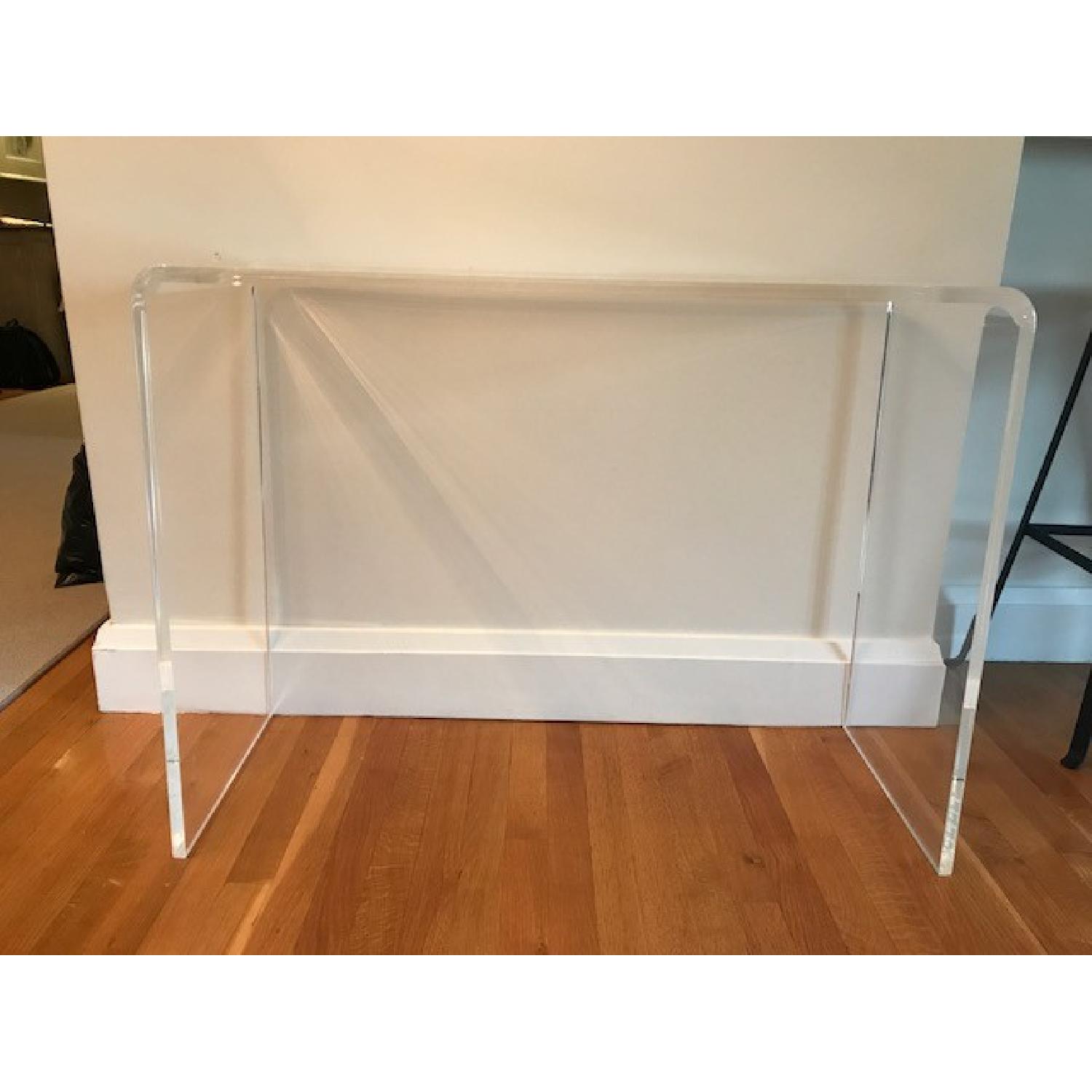 CB2 Peekaboo Acrylic Console Table - image-4