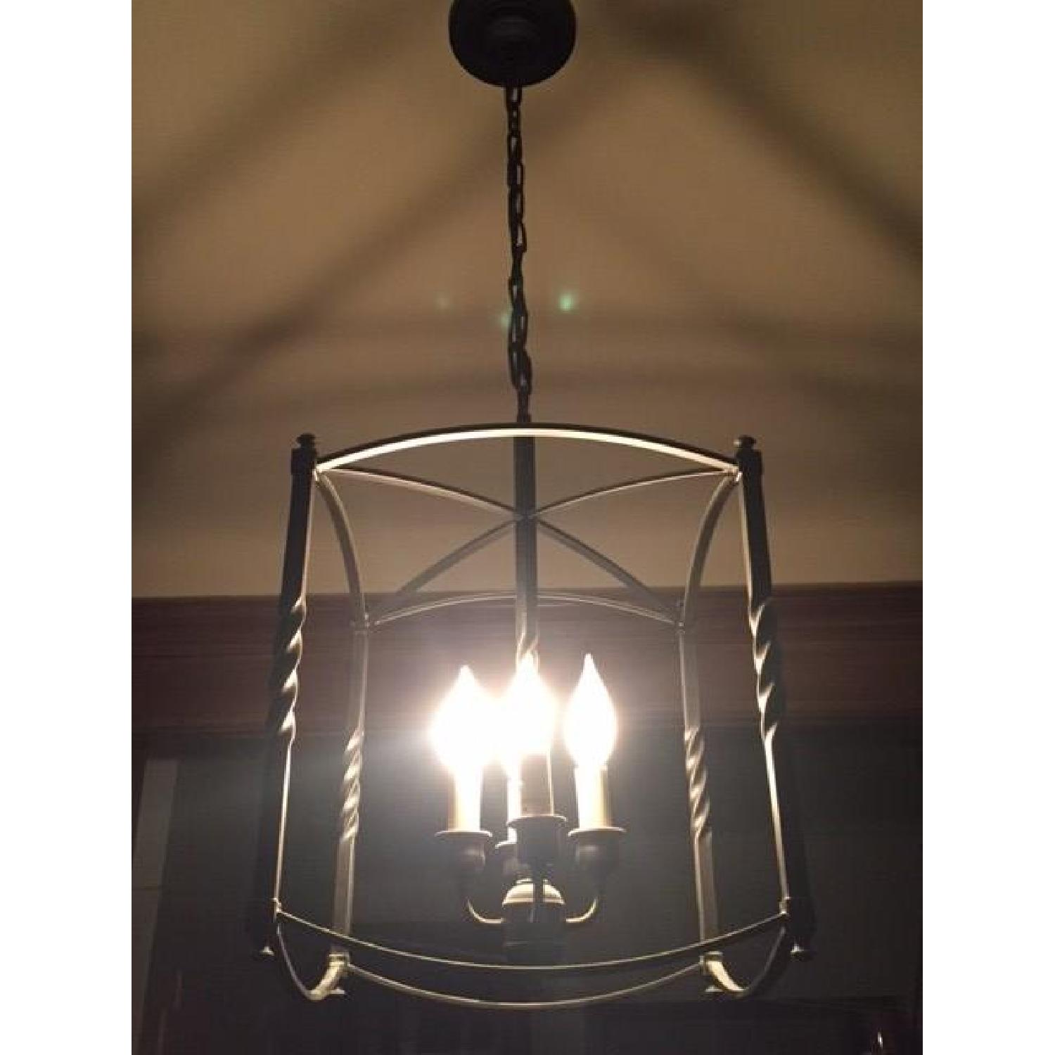 Oil Rubbed Bronze Lantern Light Fixture - image-1