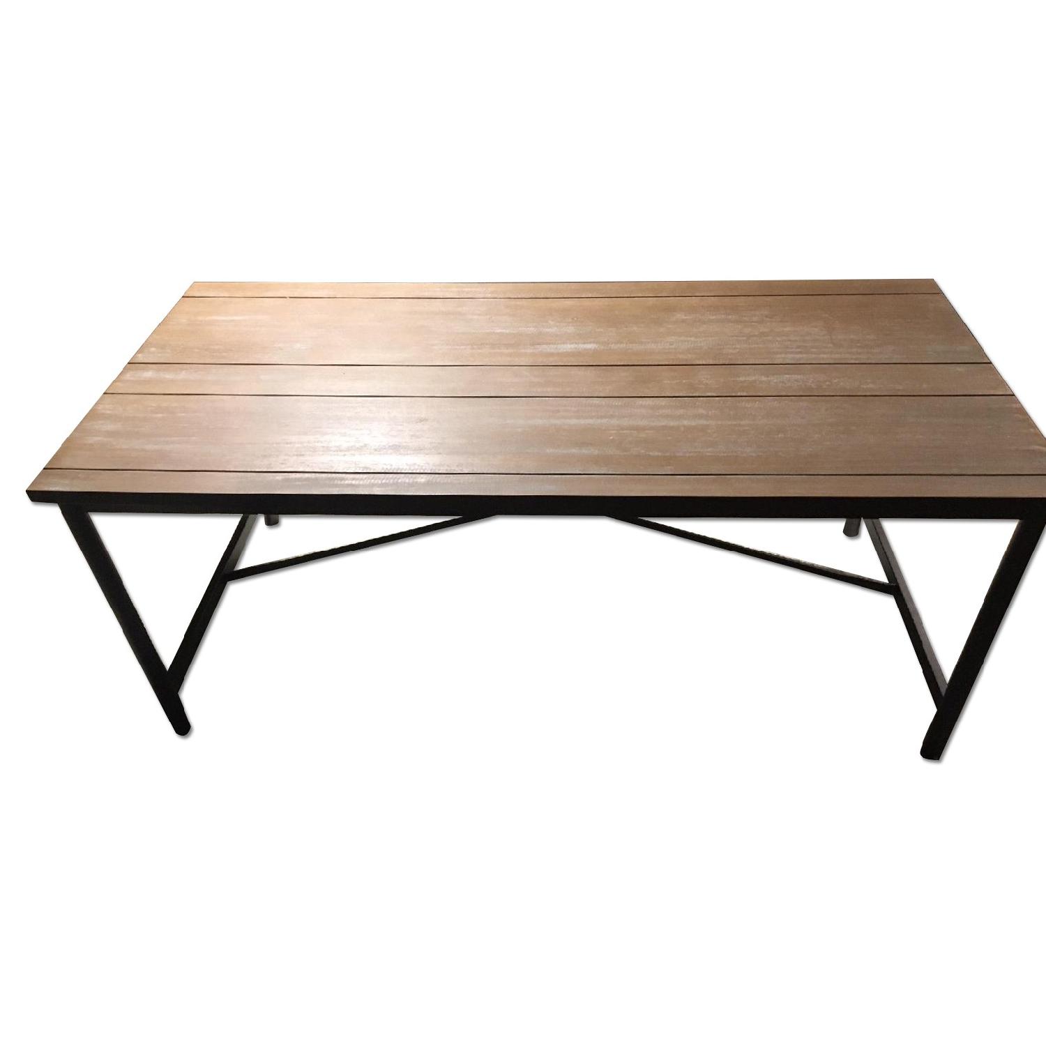 Reclaimed Oak & Metal Coffee Table - image-0