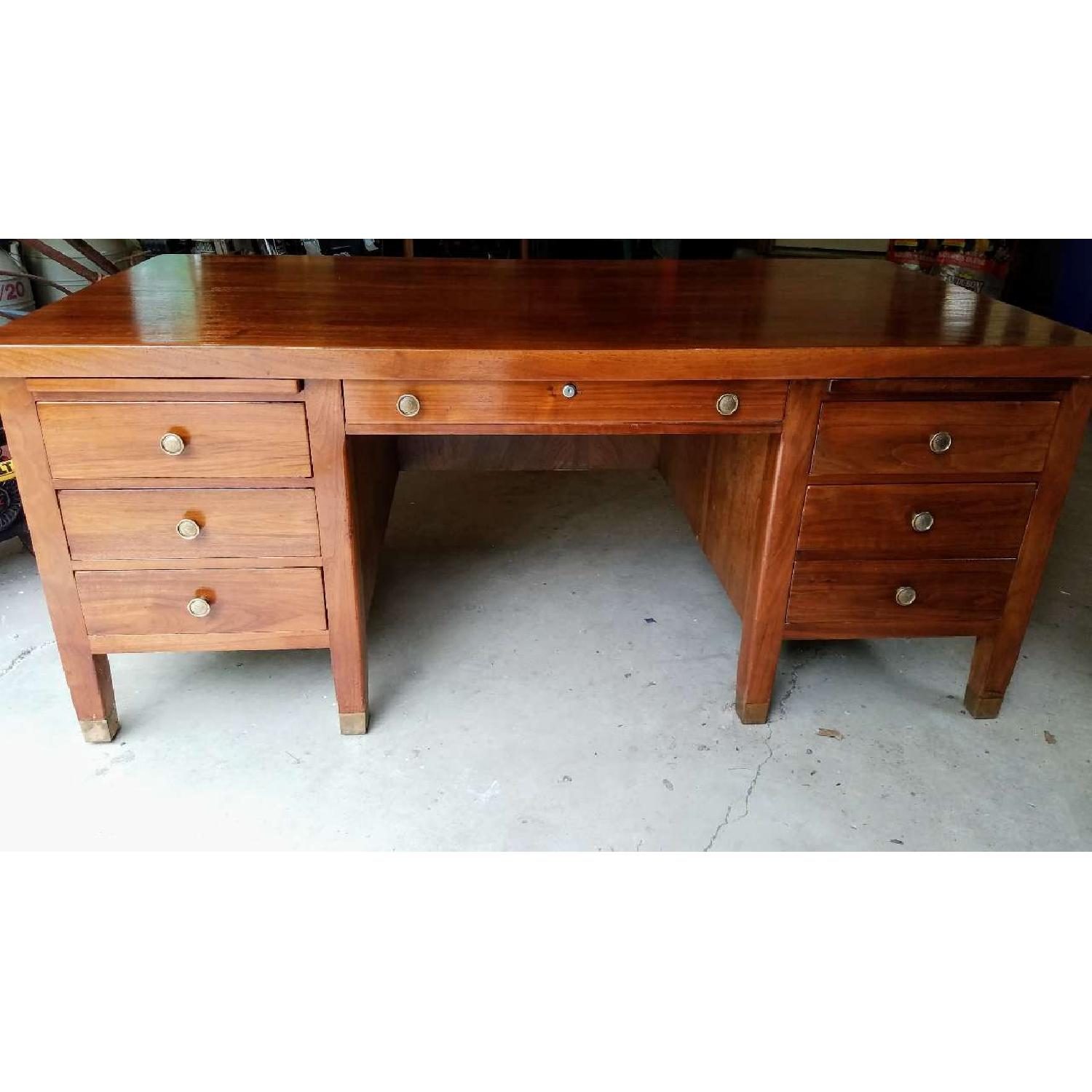 Solid Walnut Executive Desk - image-1