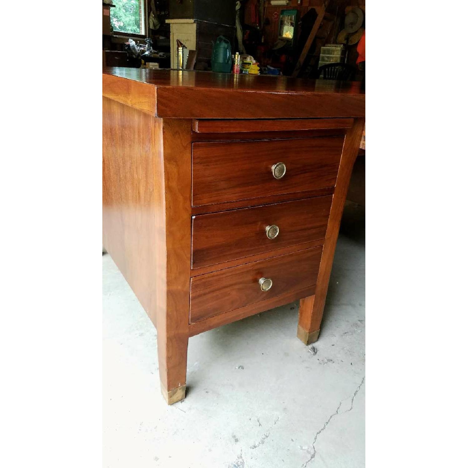 Solid Walnut Executive Desk - image-2