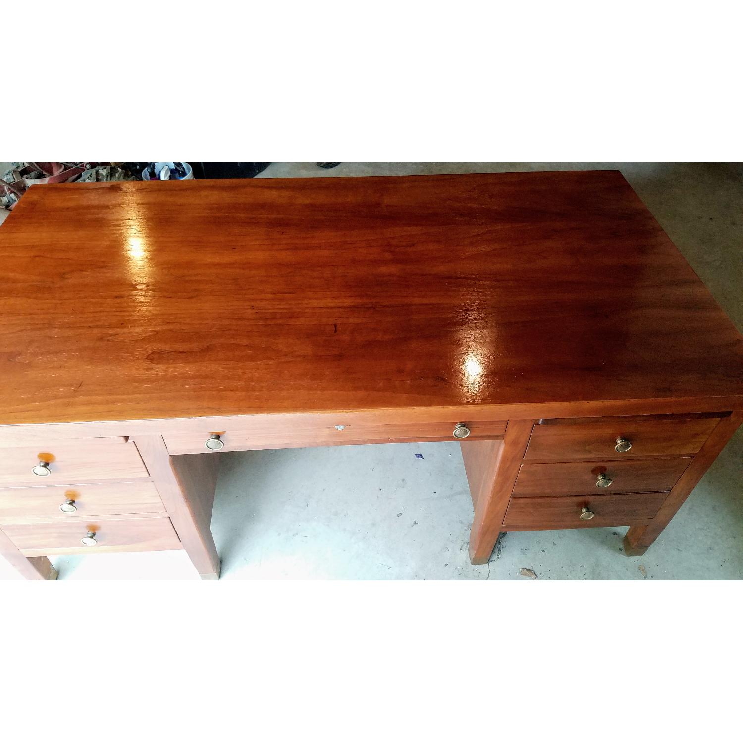 Solid Walnut Executive Desk - image-4