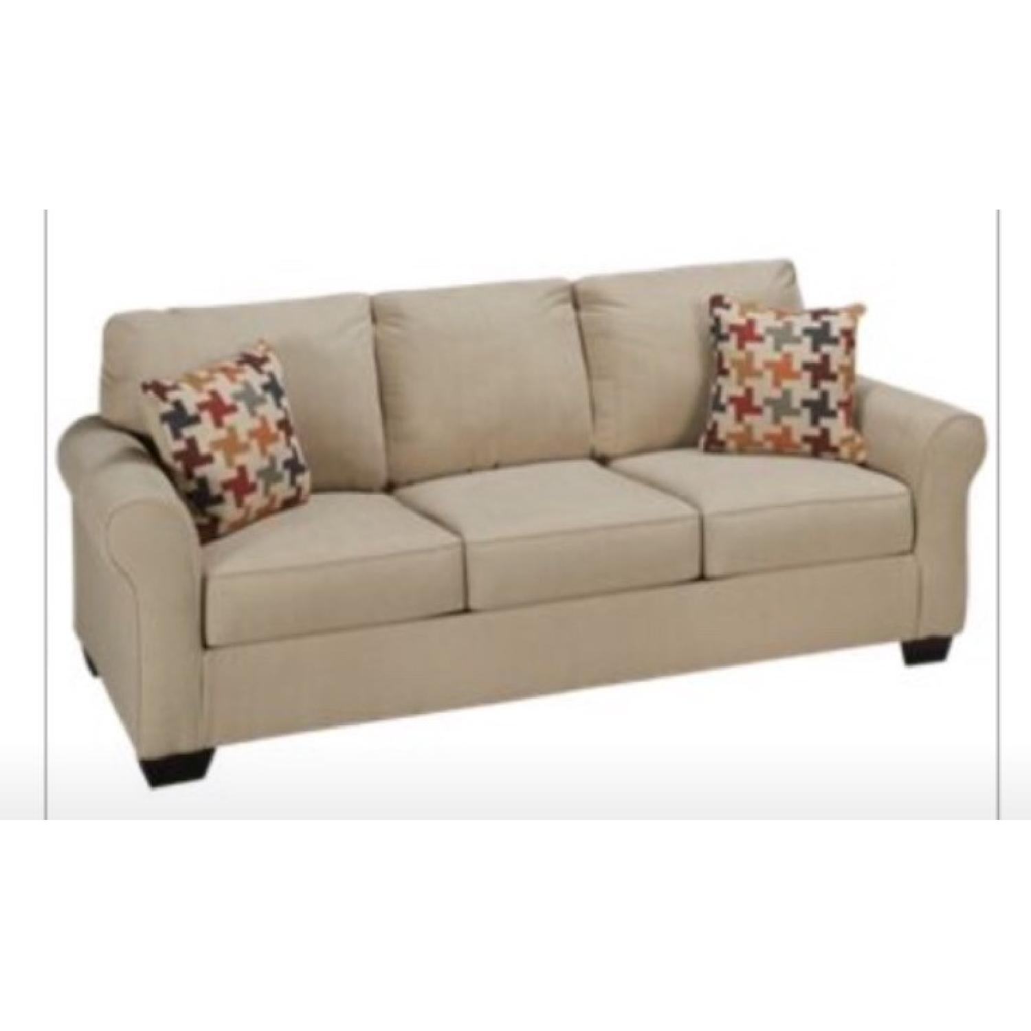 Jordan's Furniture Ashley Caci Pebble Sofa - image-1