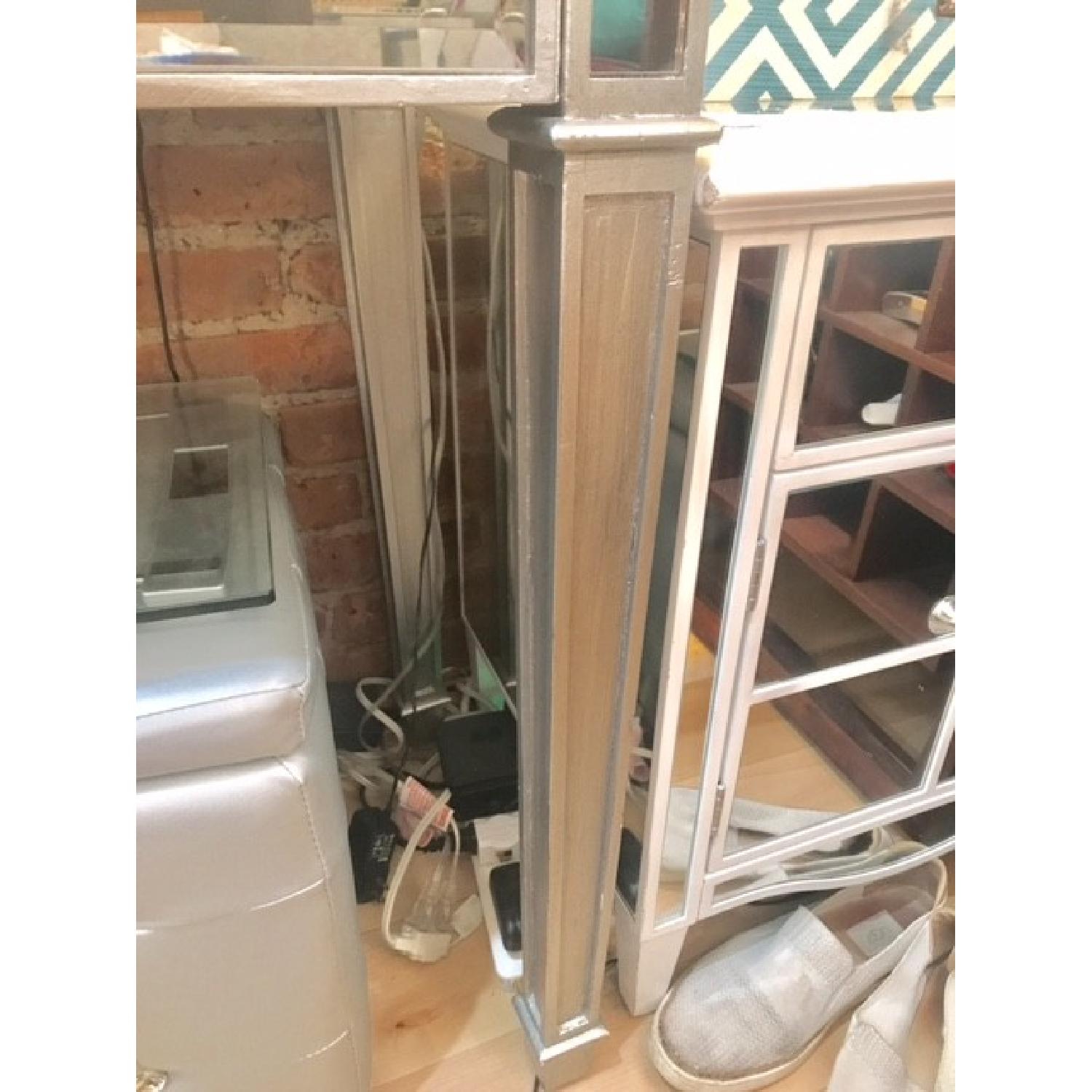 Pier 1 Hayworth Silver Mirrored Desk - image-5
