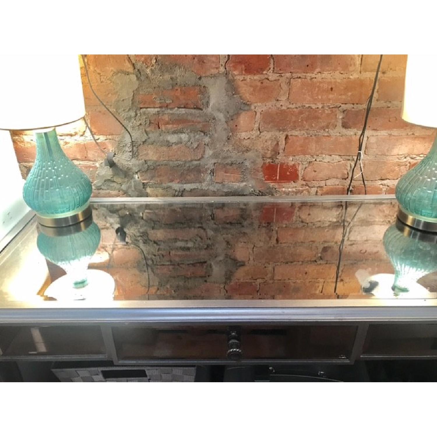 Pier 1 Hayworth Silver Mirrored Desk - image-9