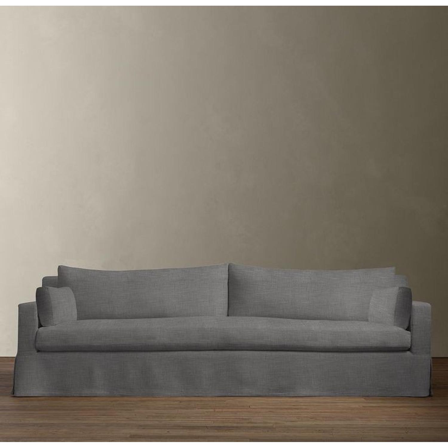 Restoration Hardware Belgian Track Arm Slipcovered Sofa - image-3